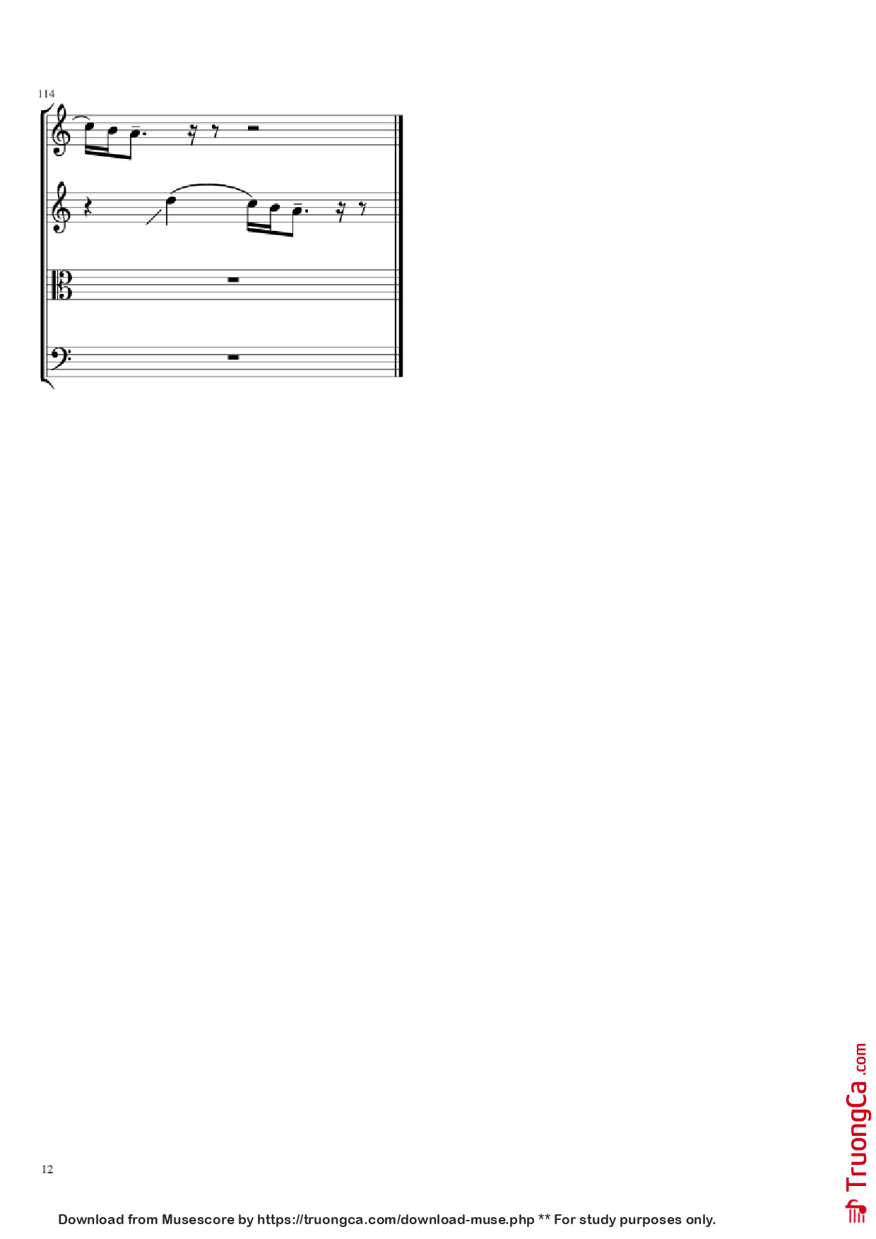 Page 12 of the piano sheet music PDF – Adventure of a Lifetime Violin by Comp. Coldplay