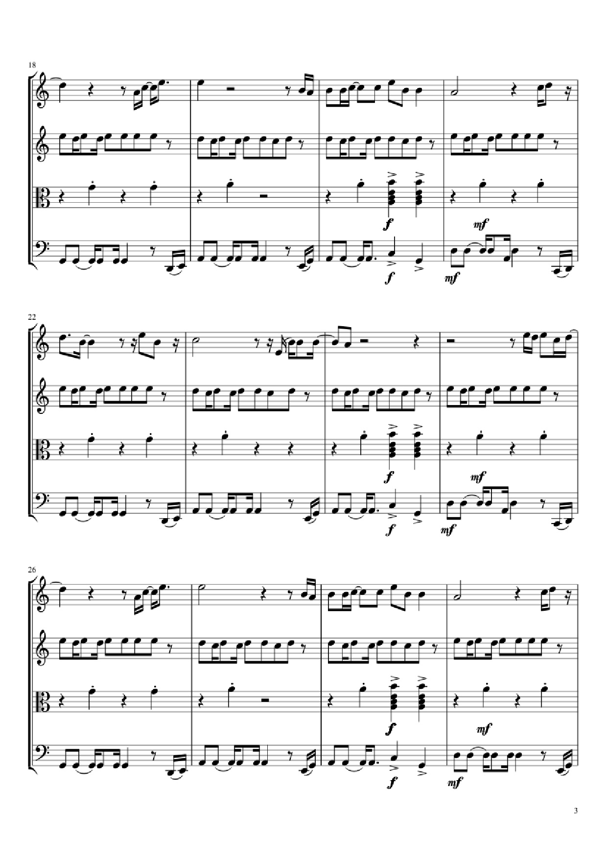 Page 3 of the piano sheet music PDF – Adventure of a Lifetime Violin by Comp. Coldplay
