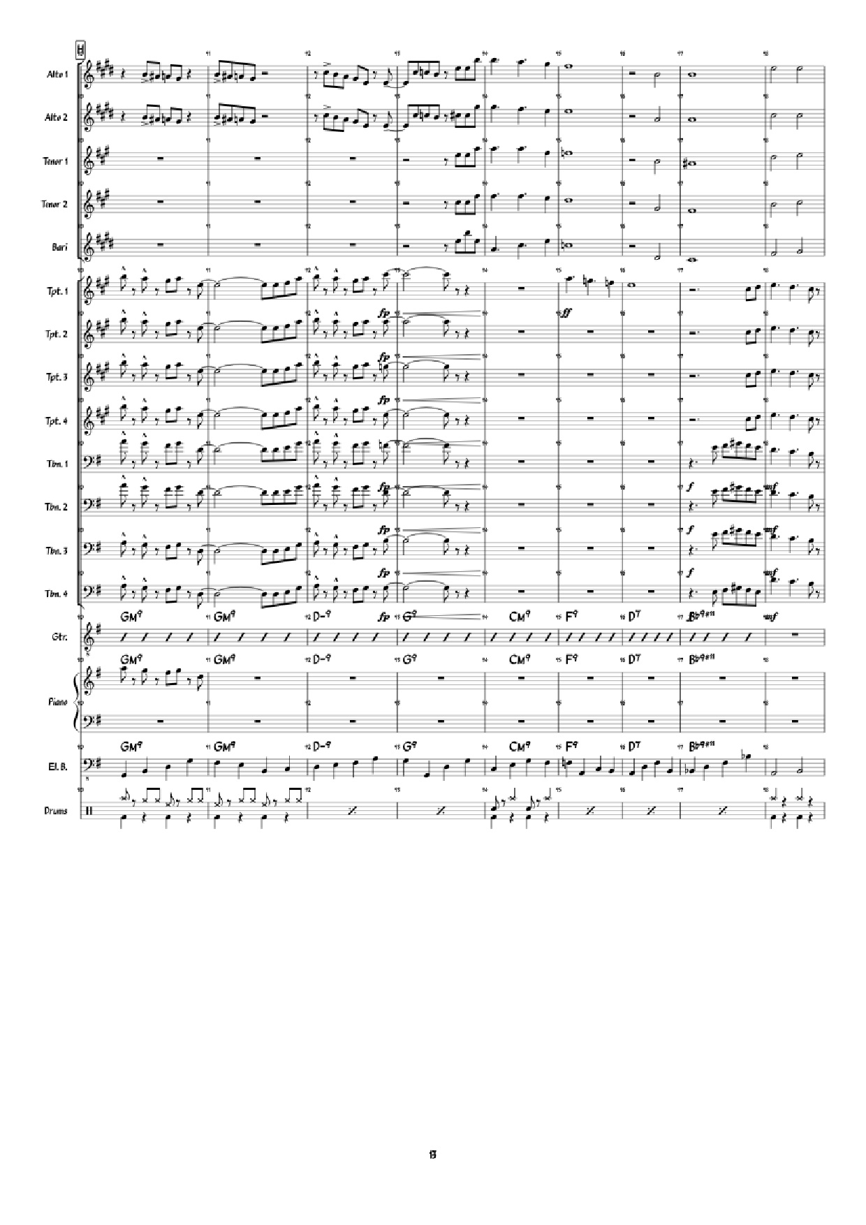 Page 13 of the piano sheet music PDF Piano – Super Mario 3D World: Credits Roll Piano by Arranged by: Jimmy Dunning