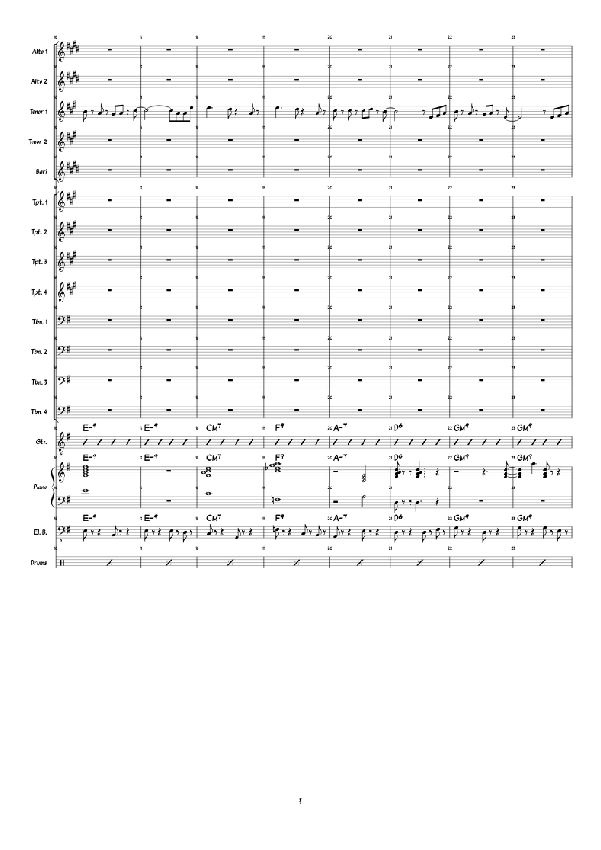 Page 3 of the piano sheet music PDF Piano – Super Mario 3D World: Credits Roll Piano by Arranged by: Jimmy Dunning