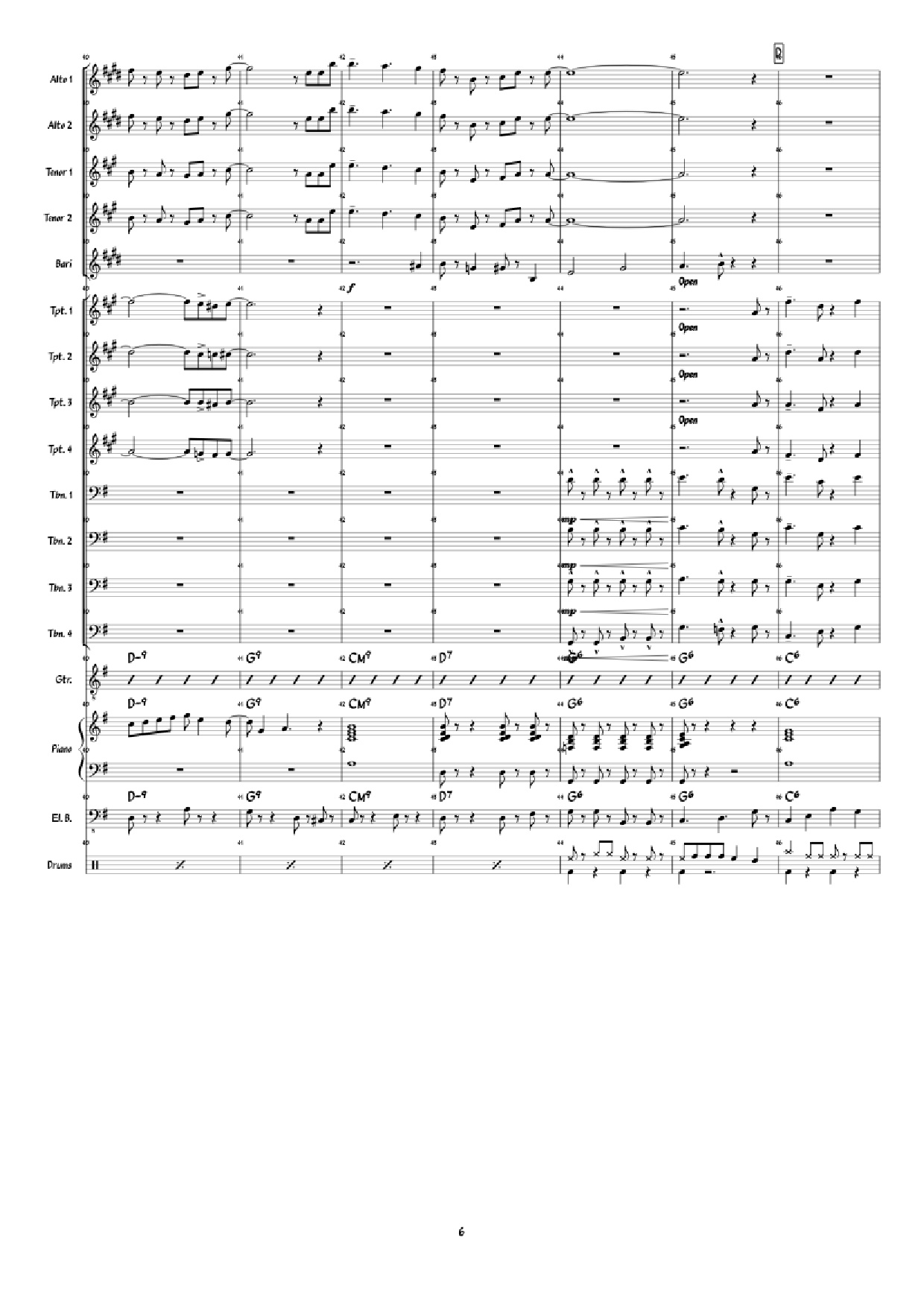 Page 6 of the piano sheet music PDF Piano – Super Mario 3D World: Credits Roll Piano by Arranged by: Jimmy Dunning