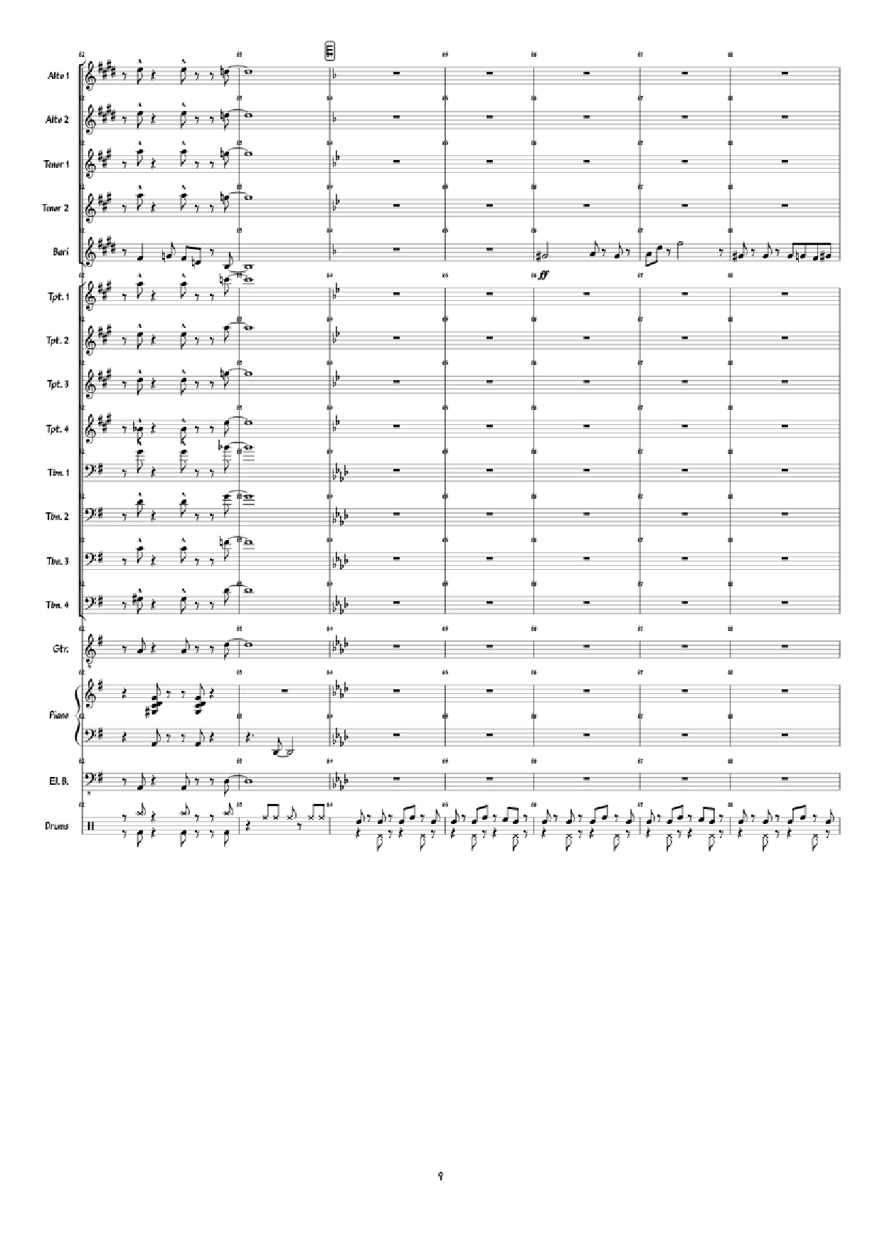 Page 9 of the piano sheet music PDF Piano – Super Mario 3D World: Credits Roll Piano by Arranged by: Jimmy Dunning