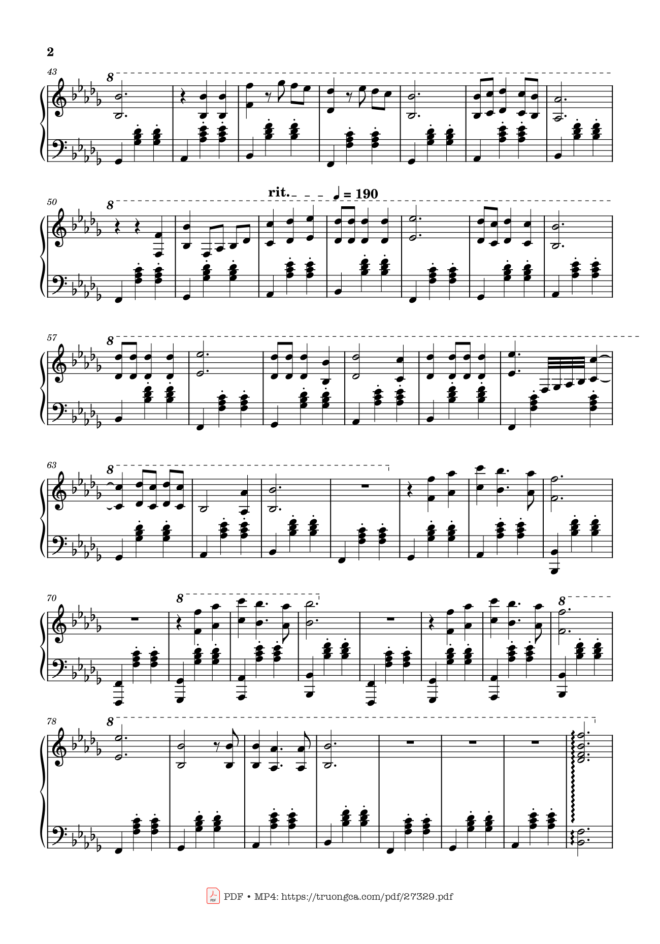 Page 2 of the piano sheet music PDF Piano – Love Story Piano by Adila Sedraïa