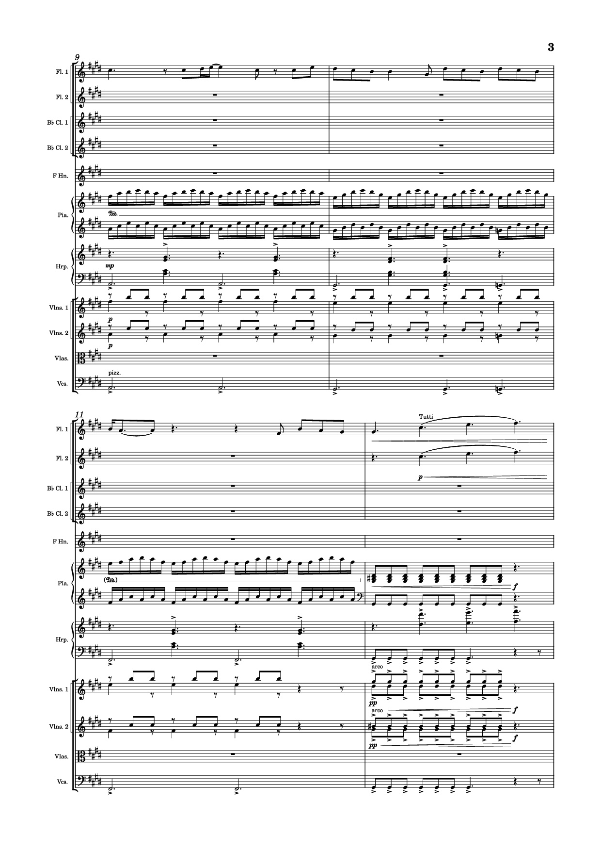 Page 3 of the piano sheet music PDF Piano – Golden Hour Piano by Jacob Lawson [JVKE]