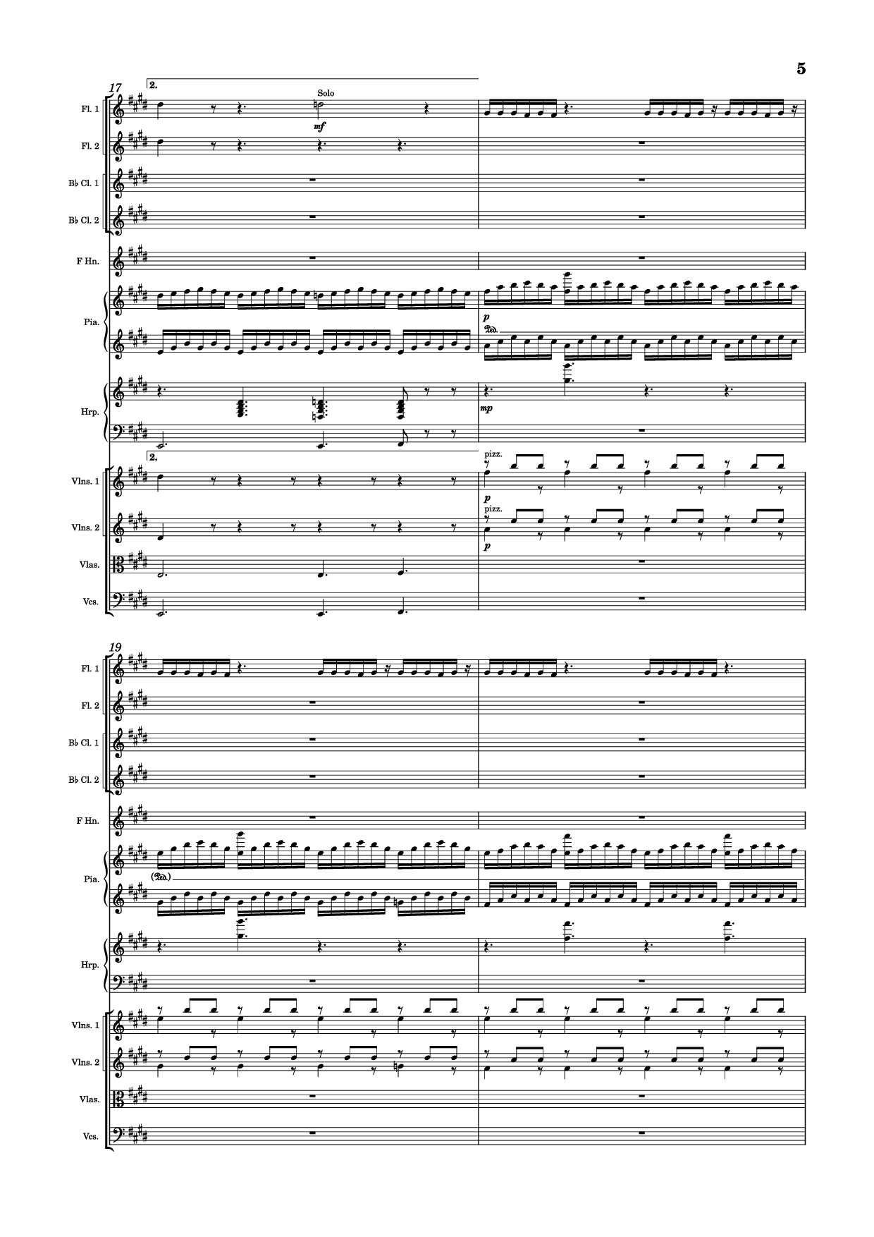 Page 5 of the piano sheet music PDF Piano – Golden Hour Piano by Jacob Lawson [JVKE]