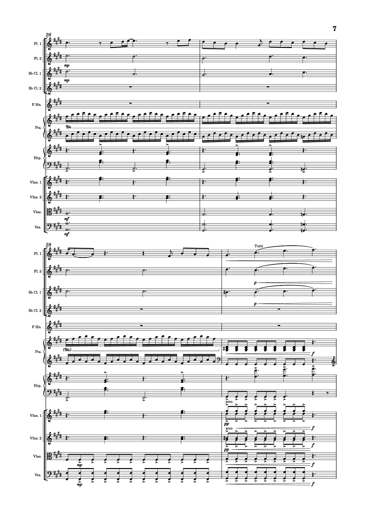 Page 7 of the piano sheet music PDF Piano – Golden Hour Piano by Jacob Lawson [JVKE]