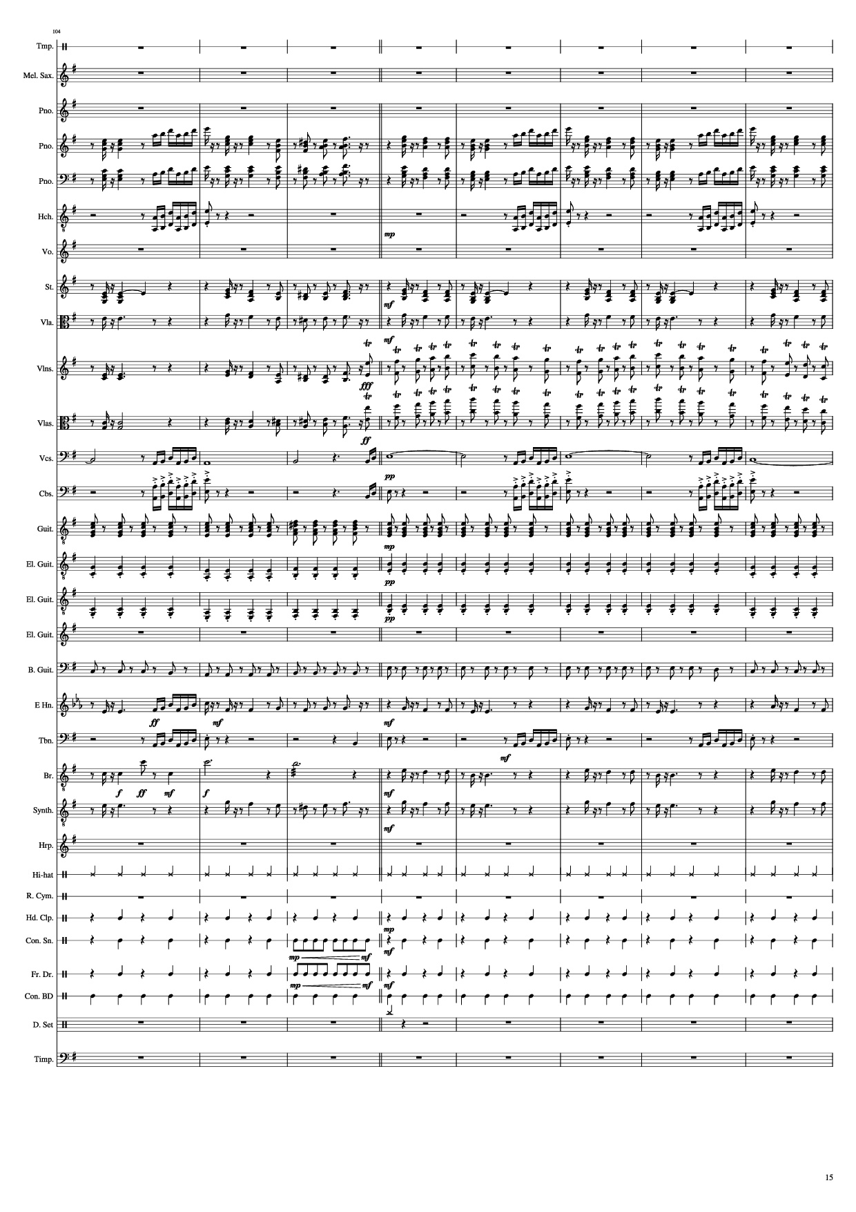 Page 15 of the piano sheet music PDF Piano – John Miles - Music Piano by Undefined