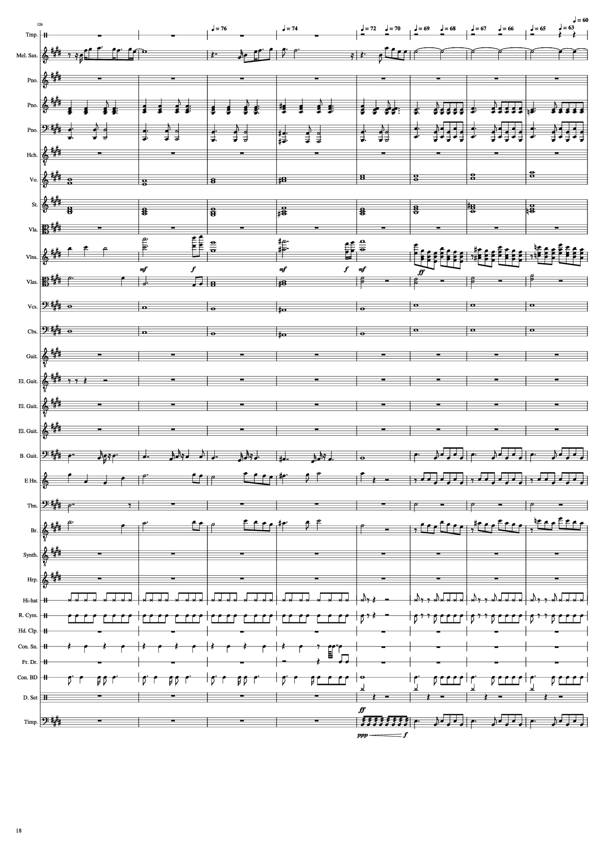 Page 18 of the piano sheet music PDF Piano – John Miles - Music Piano by Undefined