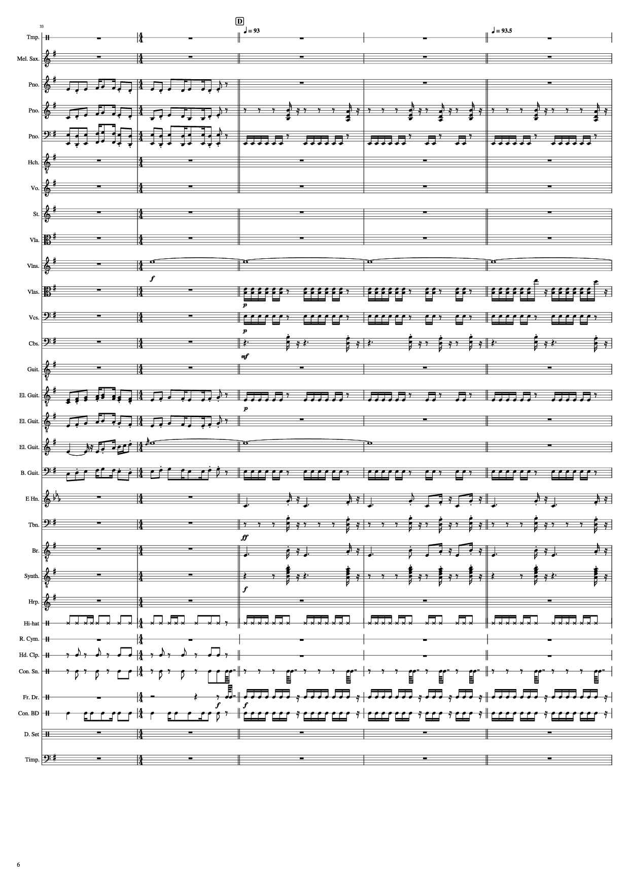 Page 6 of the piano sheet music PDF Piano – John Miles - Music Piano by Undefined