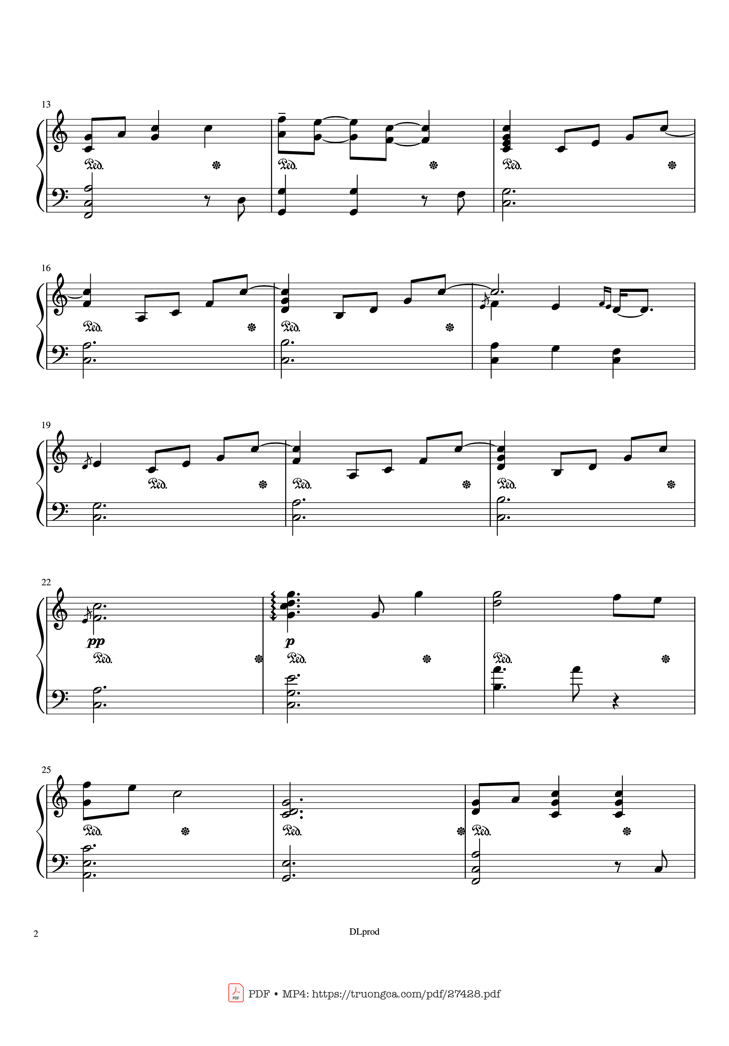 Page 2 of the piano sheet music PDF Piano – Piano man - Billy Joel (Easy Piano) by Love-nsky