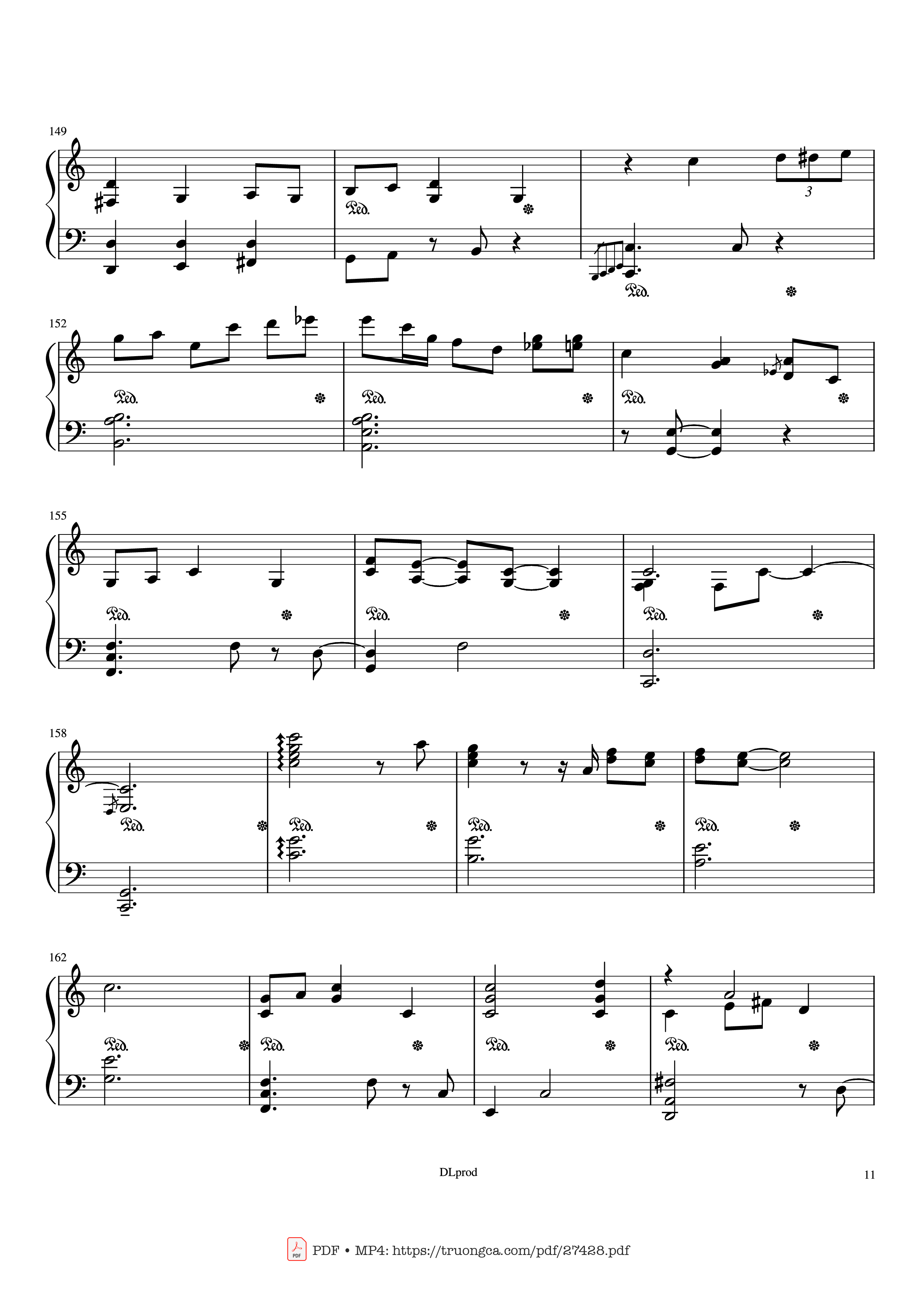 Page 11 of the piano sheet music PDF Piano – Piano man - Billy Joel (Easy Piano) by Love-nsky
