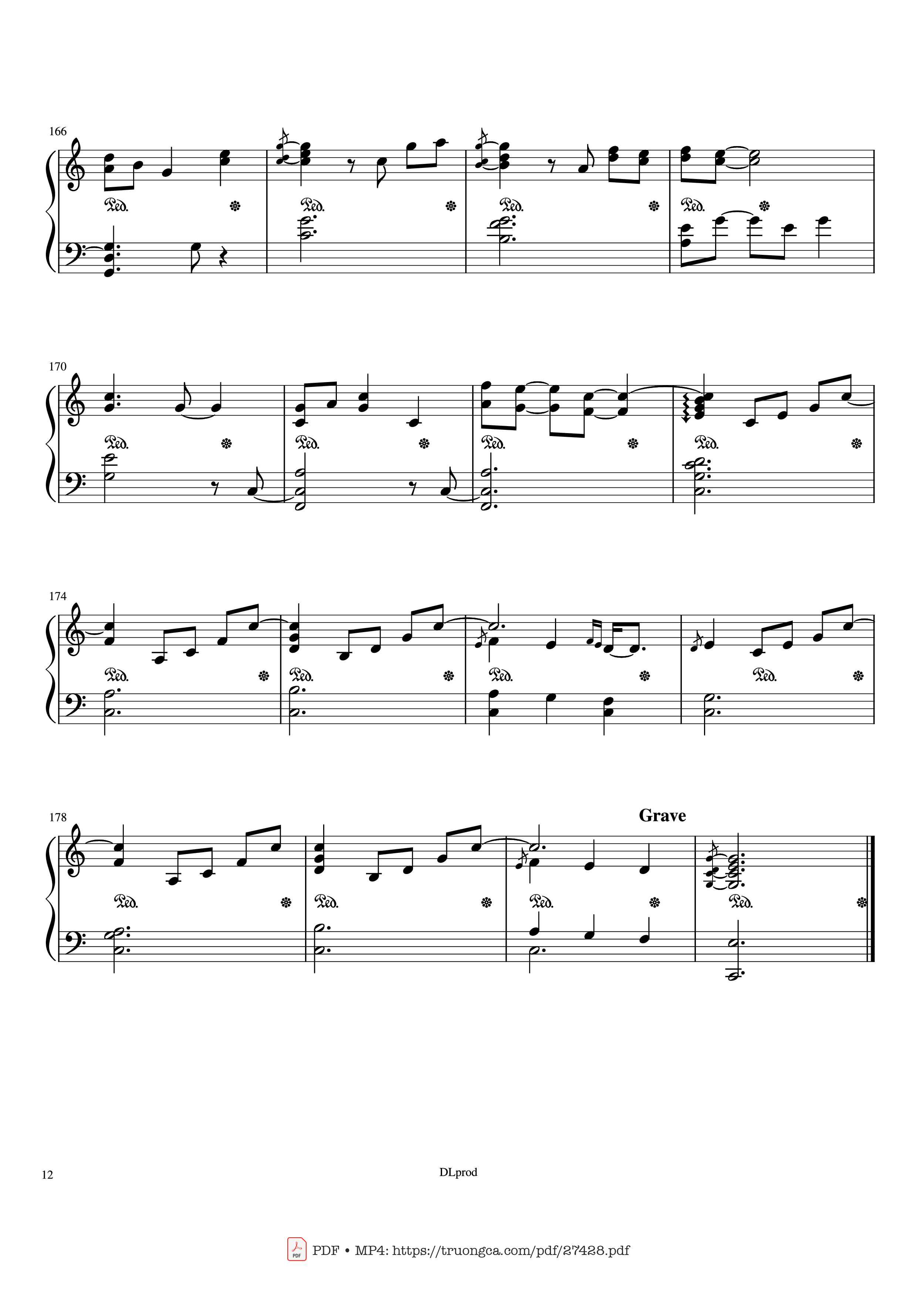 Page 12 of the piano sheet music PDF Piano – Piano man - Billy Joel (Easy Piano) by Love-nsky