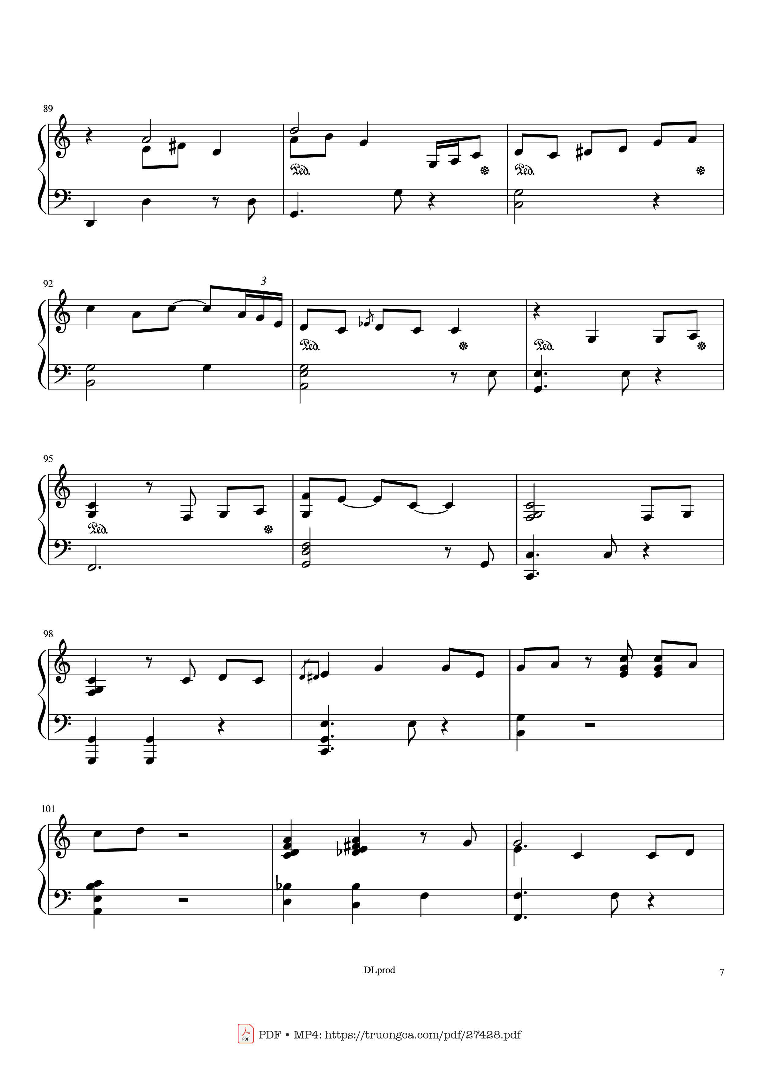 Page 7 of the piano sheet music PDF Piano – Piano man - Billy Joel (Easy Piano) by Love-nsky