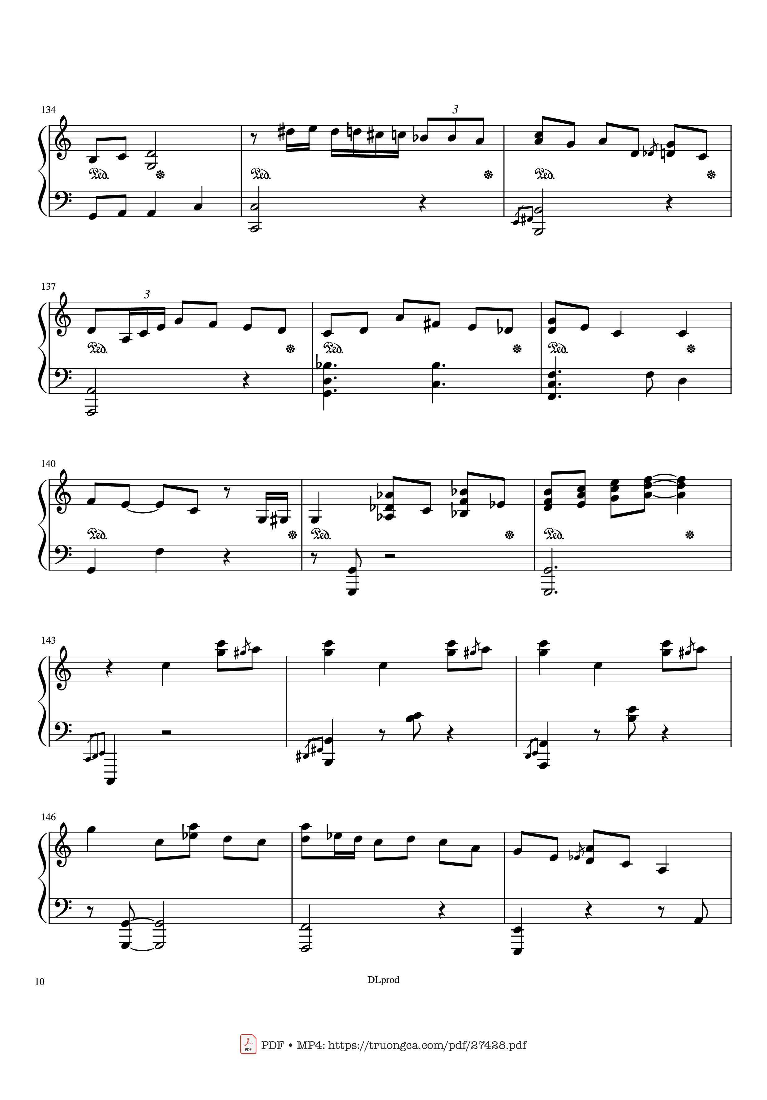 Page 10 of the piano sheet music PDF Piano – Piano man - Billy Joel (Easy Piano) by Love-nsky