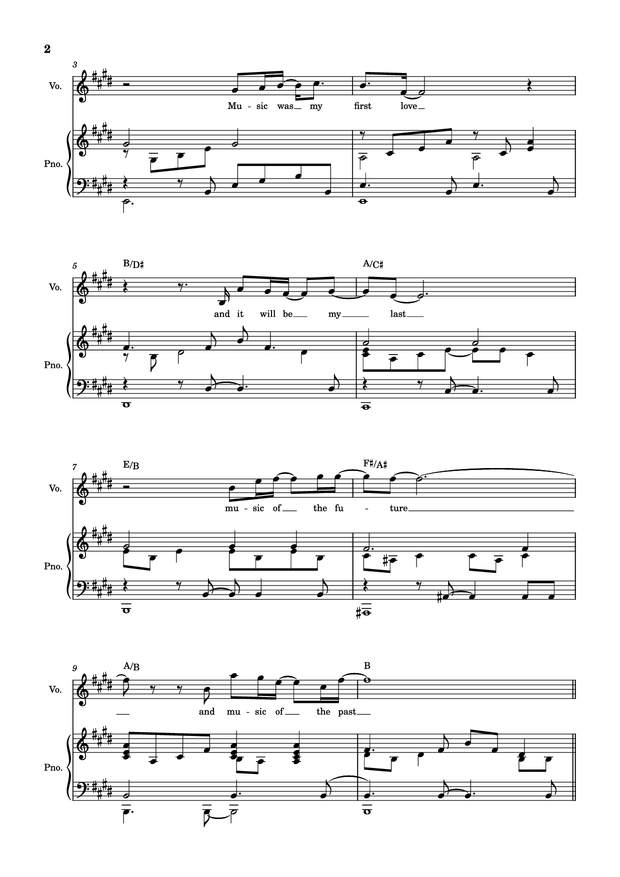 Page 2 of the piano sheet music PDF Piano – score-ac10da829c3a45c6064f733a05b3831e Piano by Undefined