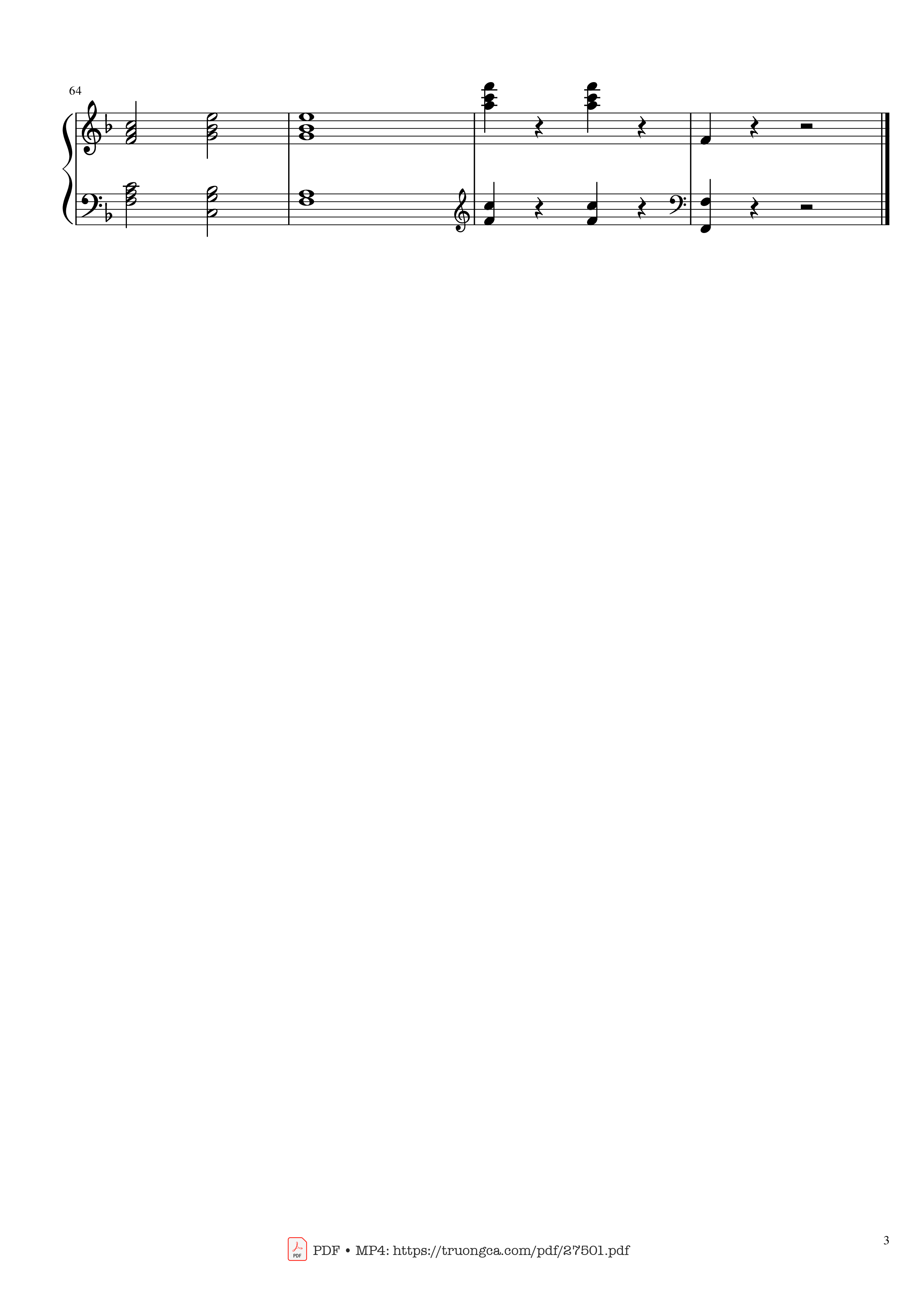 Page 3 of the piano sheet music PDF Piano – Hungarian Rhapsody No. 2 (easy) by Franz Liszt