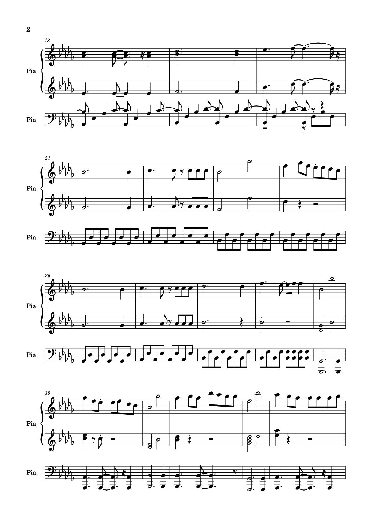 Page 2 of the piano sheet music PDF Piano – Hinkik - Time Leaper Piano by Undefined