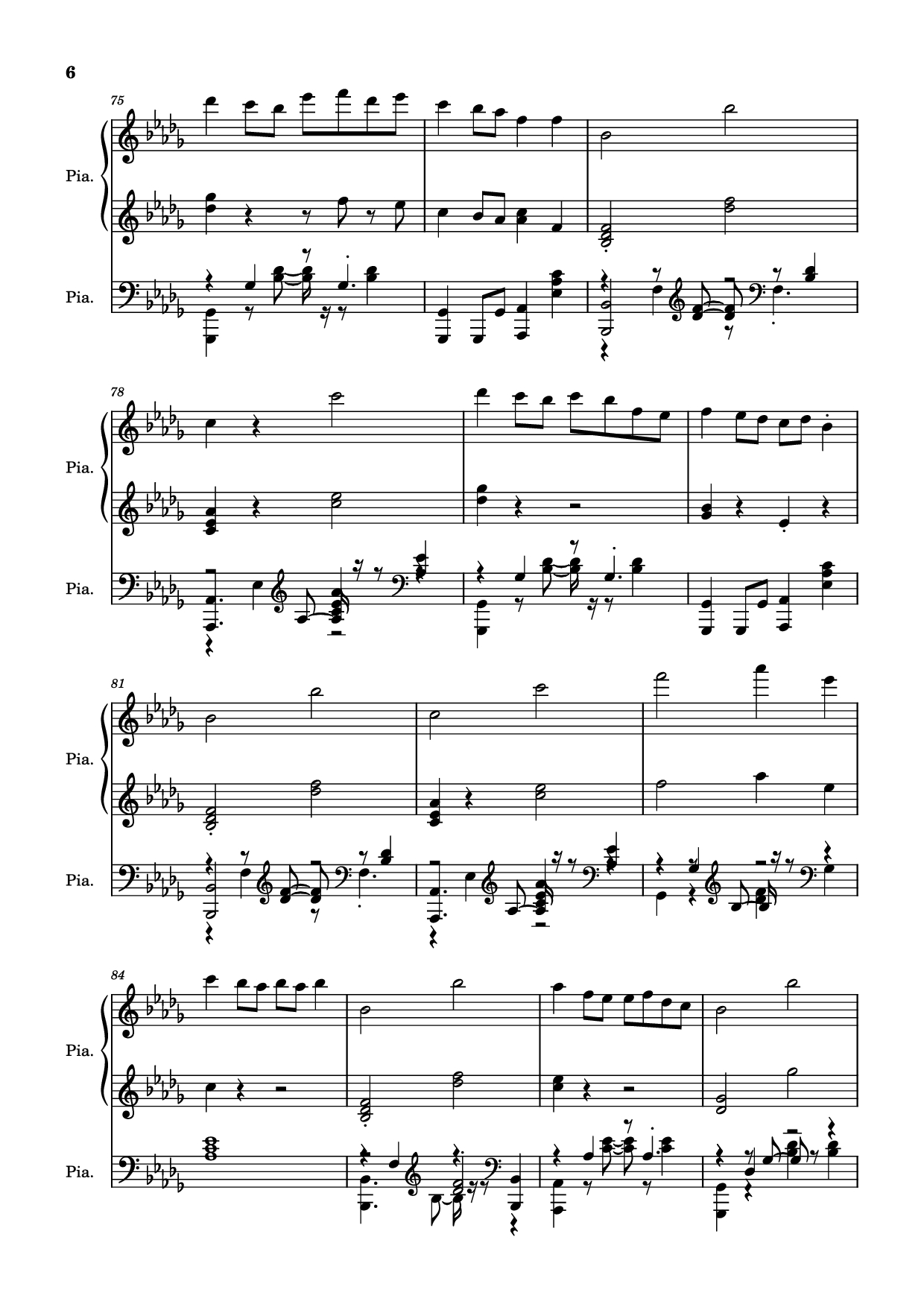 Page 6 of the piano sheet music PDF Piano – Hinkik - Time Leaper Piano by Undefined