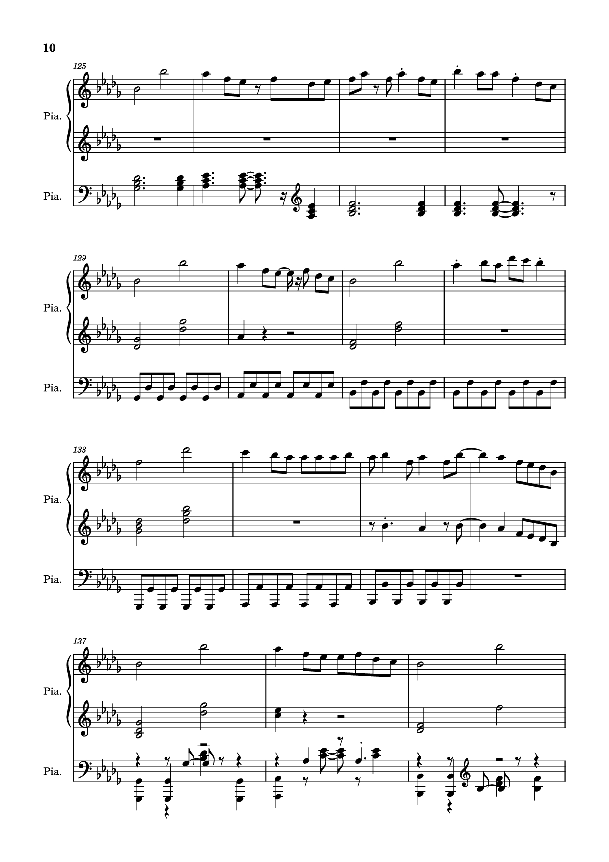 Page 10 of the piano sheet music PDF Piano – Hinkik - Time Leaper Piano by Undefined
