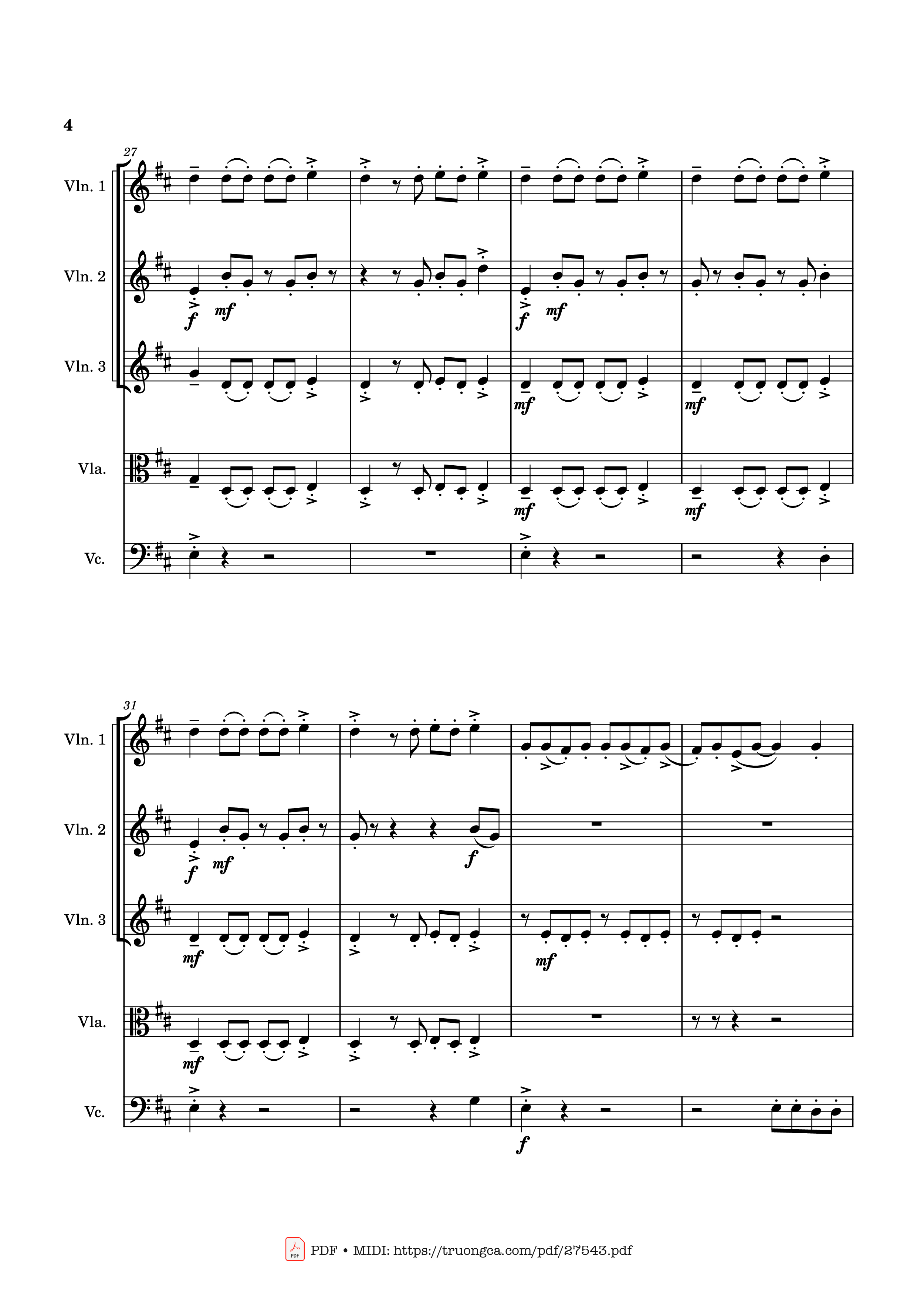 Page 4 of the piano sheet music PDF – APT. Violin by Bruno Mars & ROSÉ