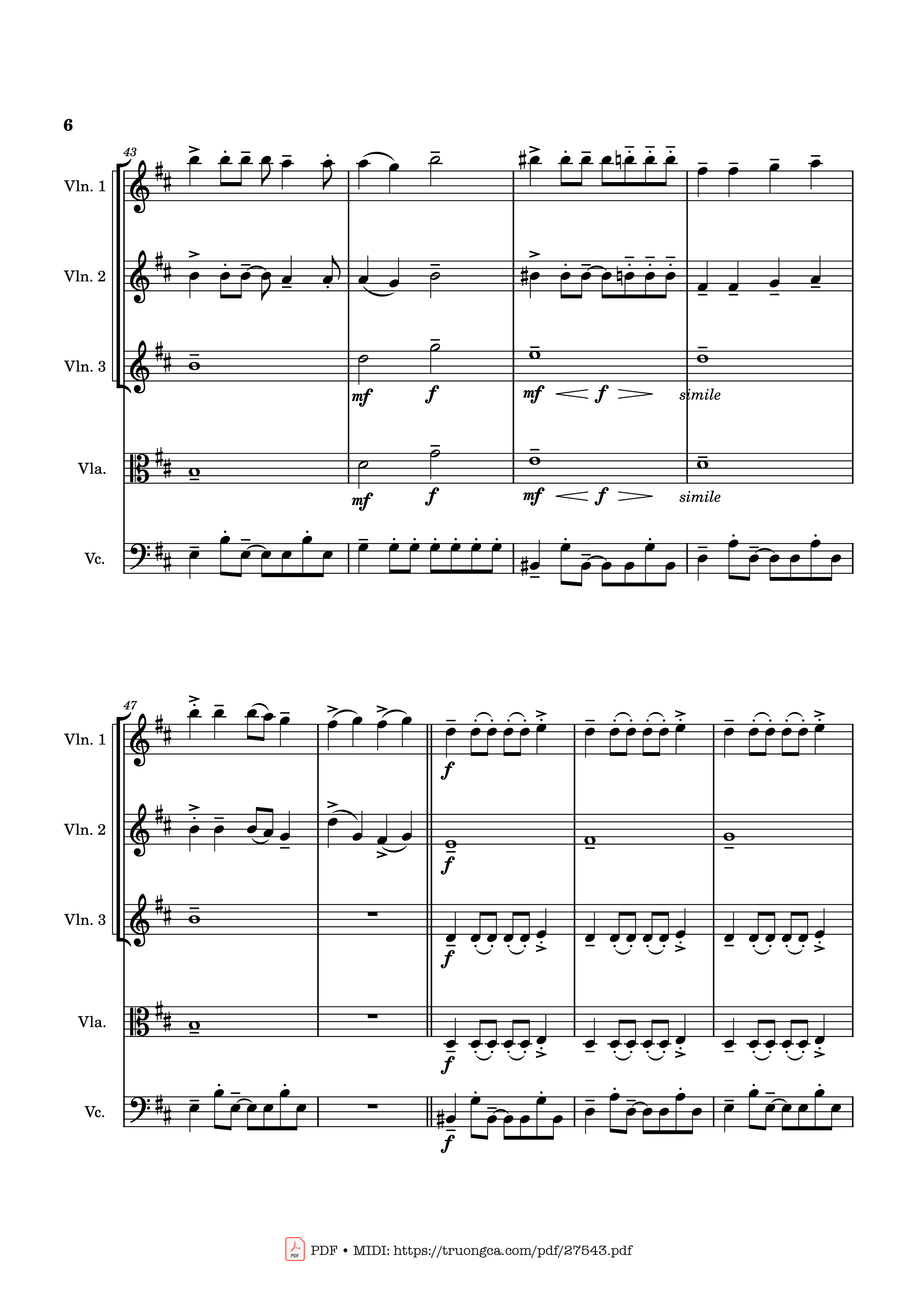 Page 6 of the piano sheet music PDF – APT. Violin by Bruno Mars & ROSÉ