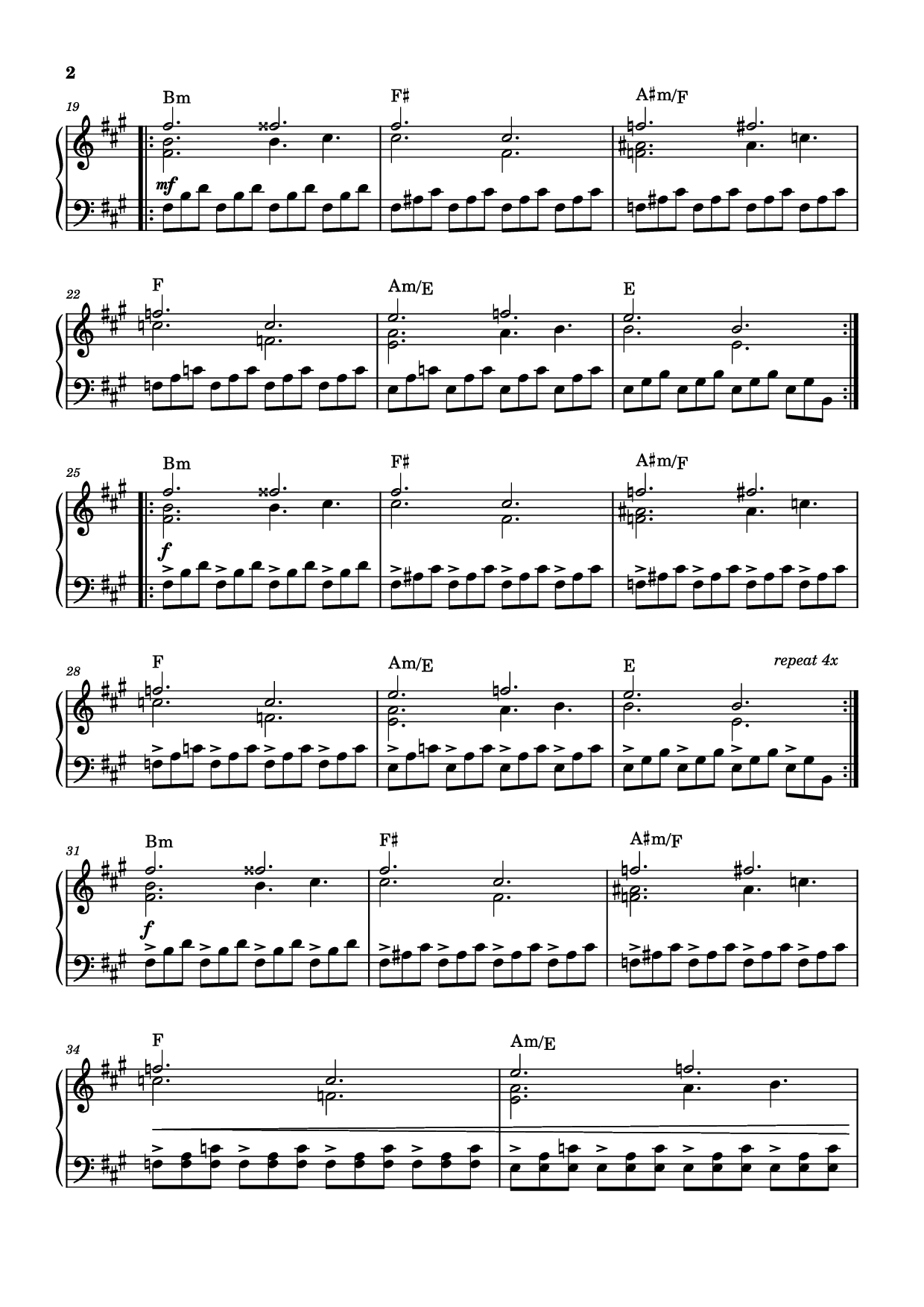Page 2 of the piano sheet music PDF – Rockets Fall On Rocket Falls Piano by Transcribed by: Sam Anderson