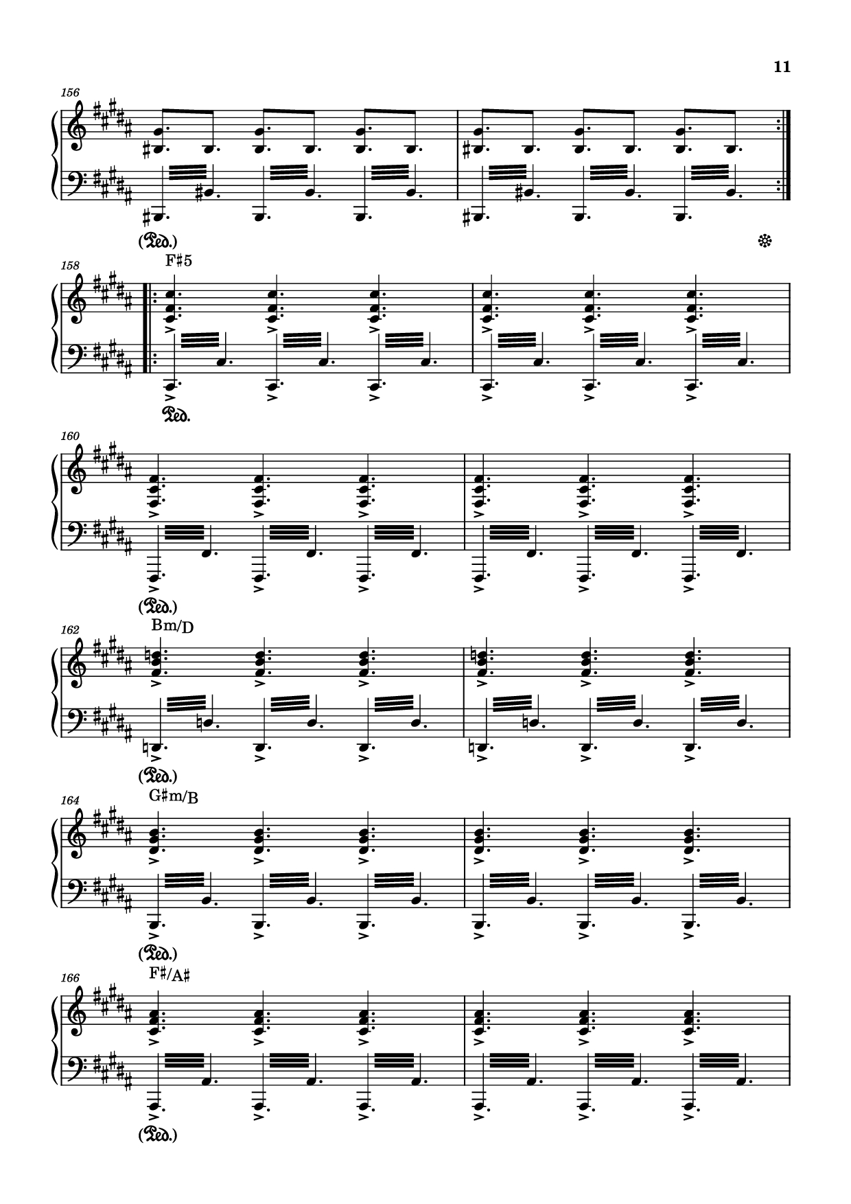 Page 11 of the piano sheet music PDF – Rockets Fall On Rocket Falls Piano by Transcribed by: Sam Anderson