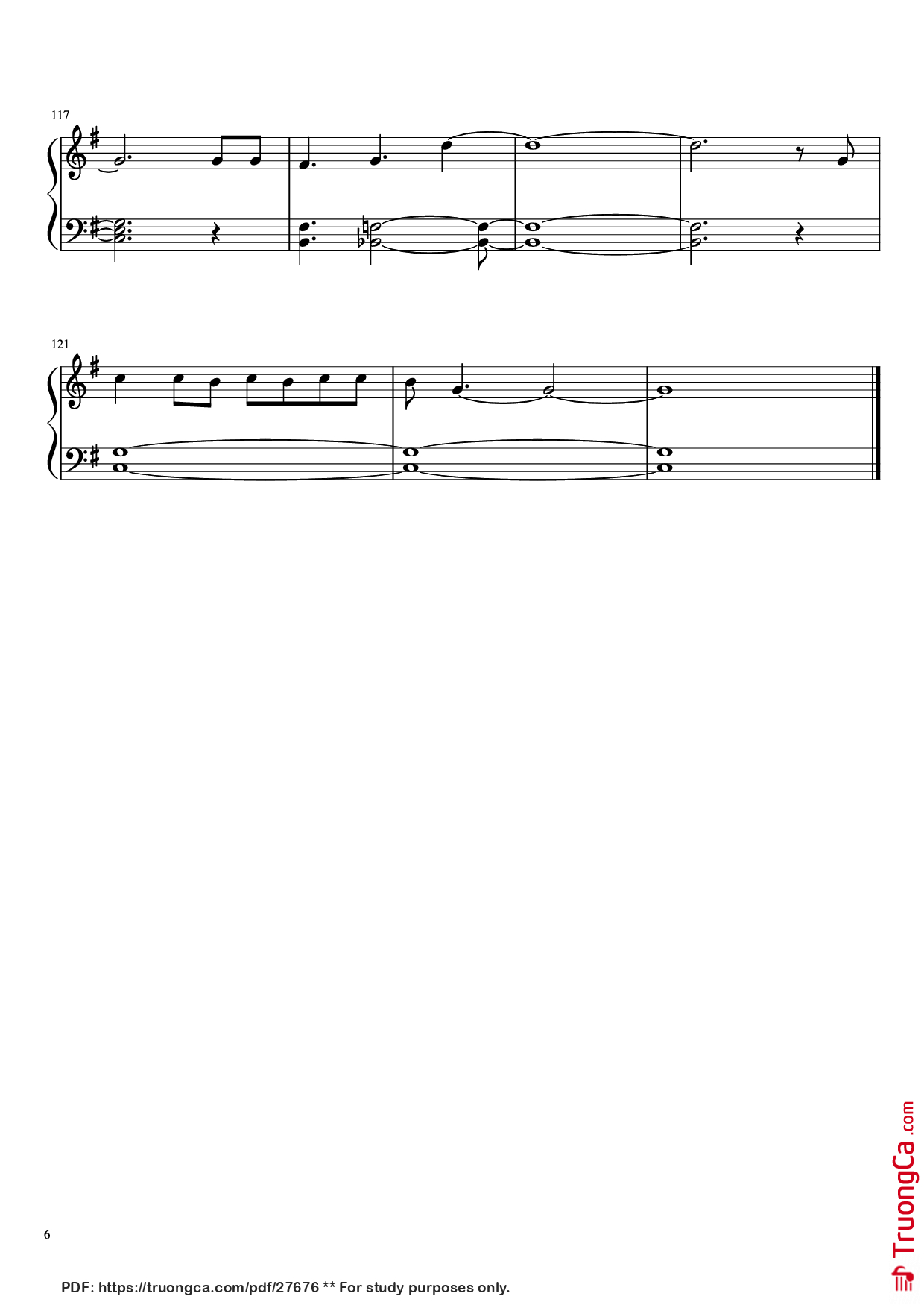 Page 6 of the piano sheet music PDF Piano – Let it go Piano (easy) by Idina Menzel
