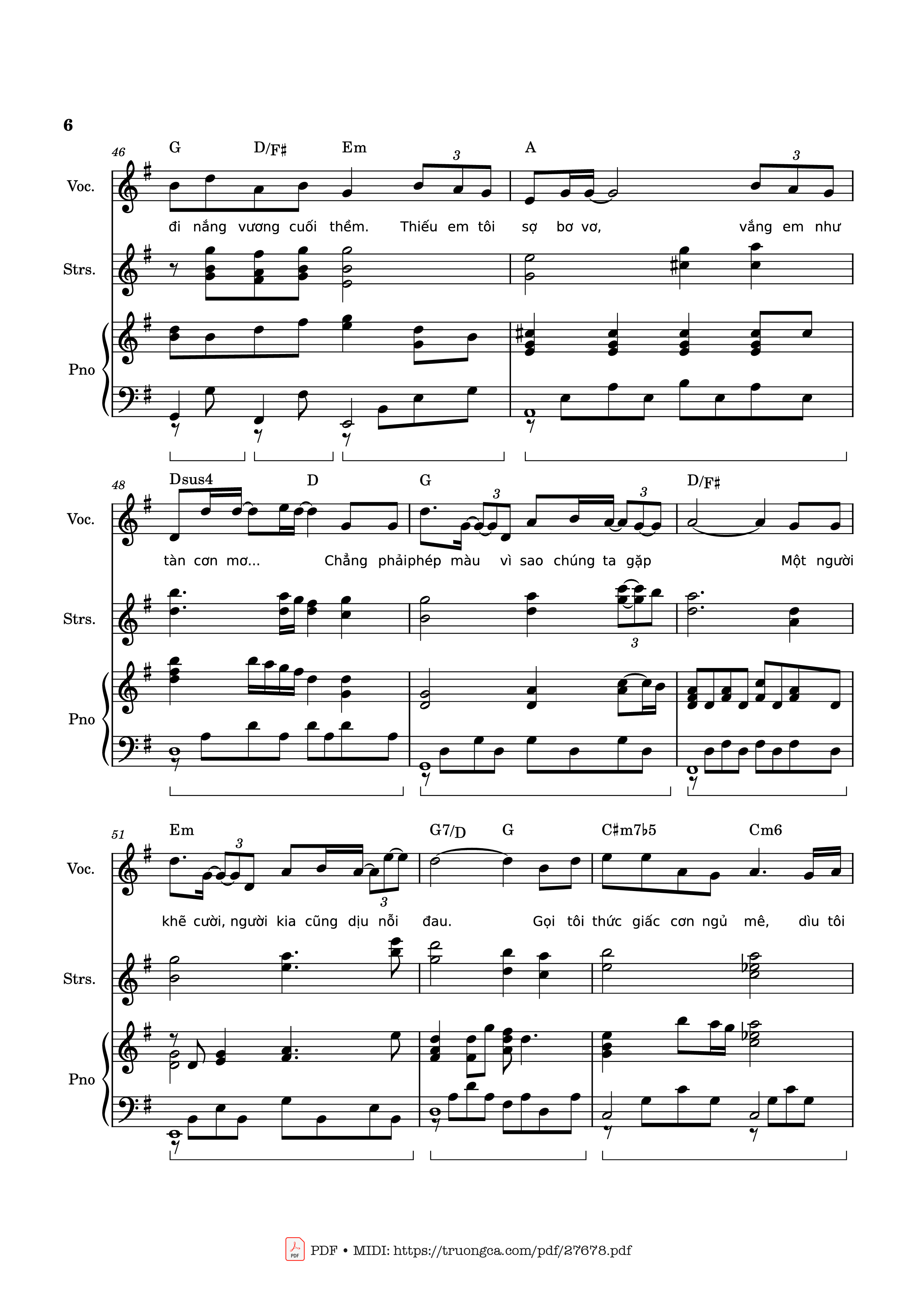 Page 6 of the piano sheet music PDF – Phép màu (Đàn cá gỗ OST) Piano by Nguyễn Hùng