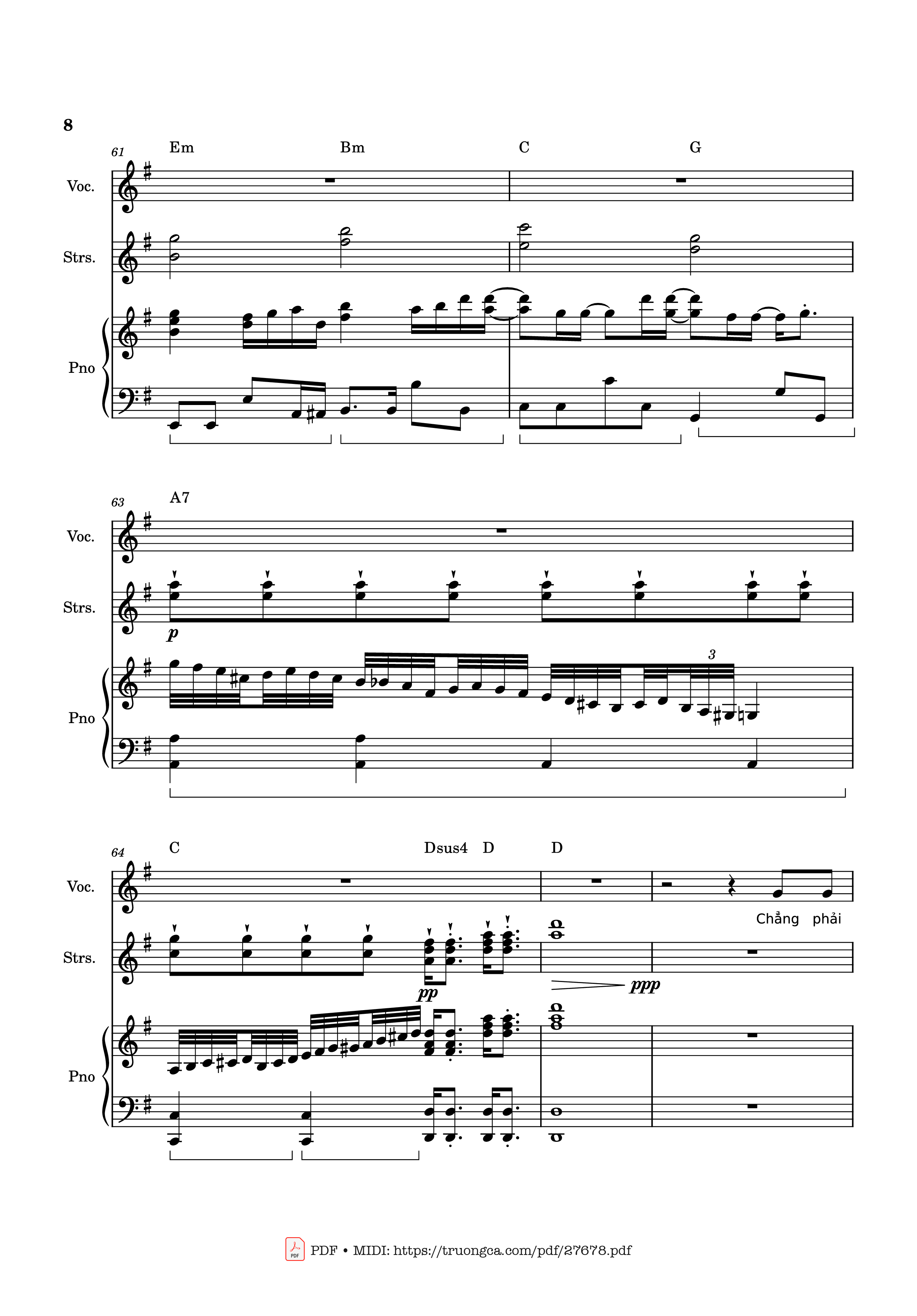 Page 8 of the piano sheet music PDF – Phép màu (Đàn cá gỗ OST) Piano by Nguyễn Hùng