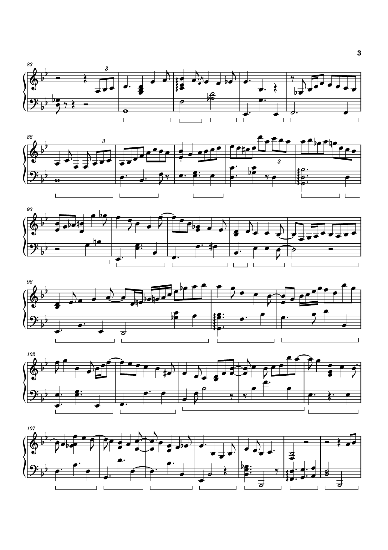 Page 3 of the piano sheet music PDF Piano – Takarajima|宝島 Piano by Izumi Hirotaka | 和泉宏隆