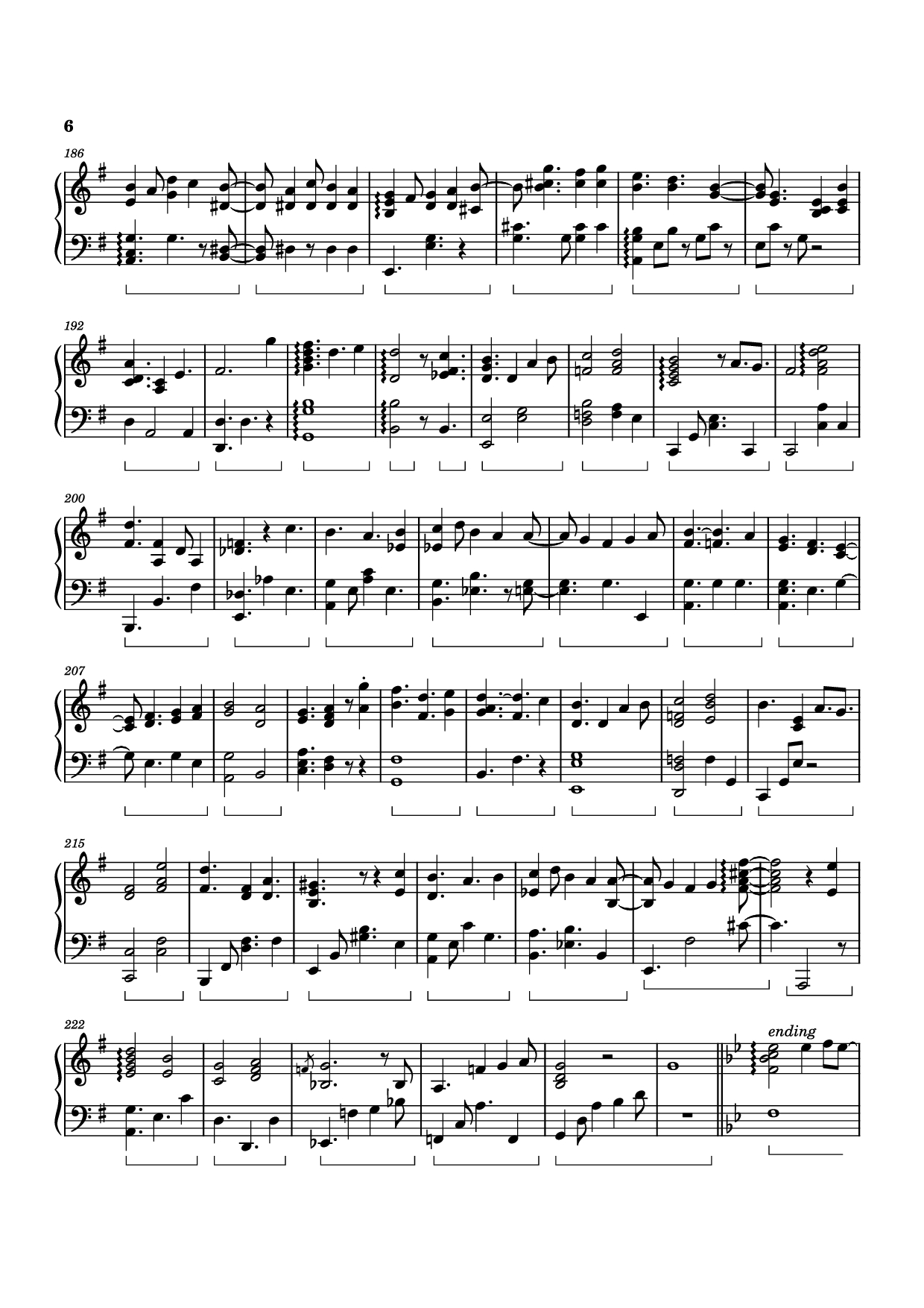 Page 6 of the piano sheet music PDF Piano – Takarajima|宝島 Piano by Izumi Hirotaka | 和泉宏隆