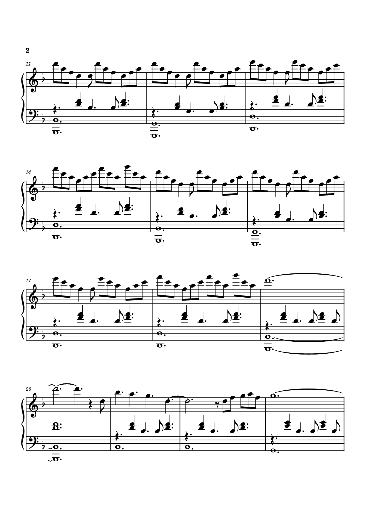 Page 2 of the piano sheet music PDF Piano – Idea 9 Piano by Gibran Alcocer