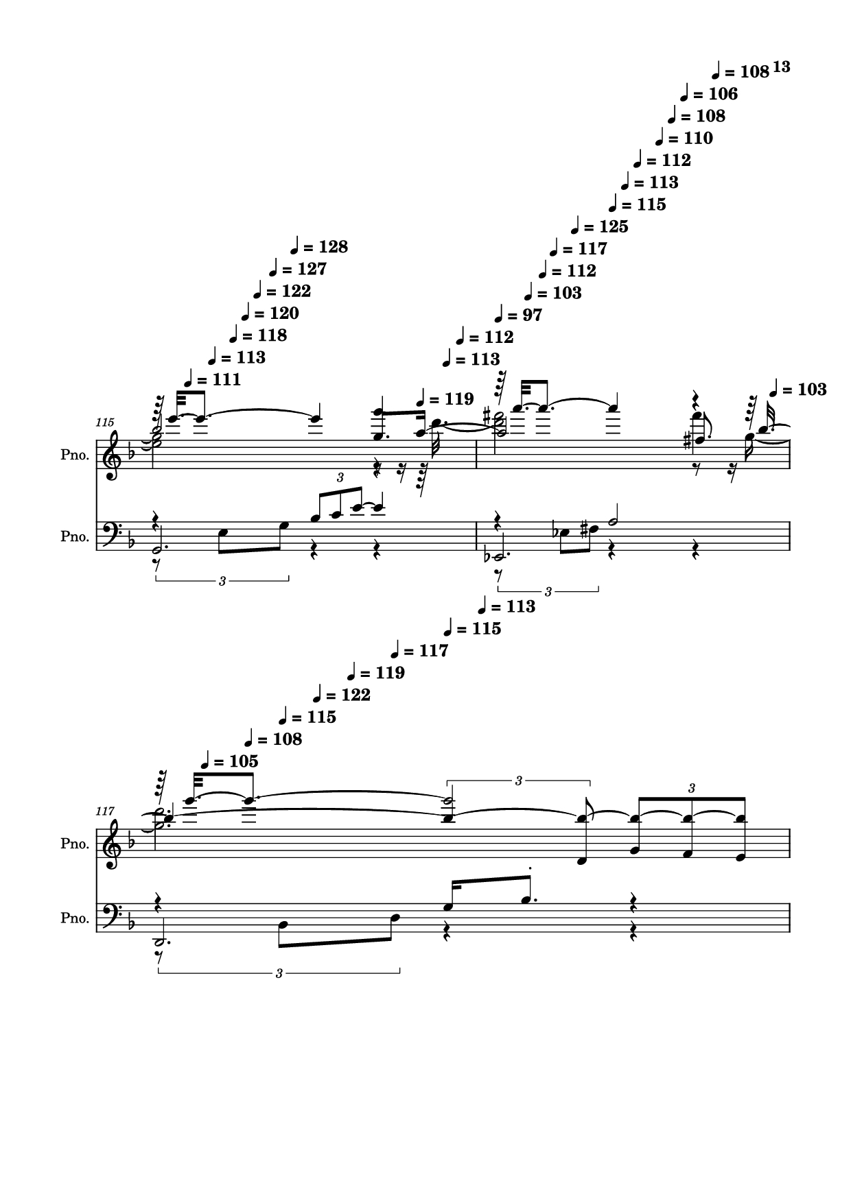 Page 13 of the piano sheet music PDF Piano – score-5bdfbd0626702694b8d652a63c658d6b Piano by Undefined