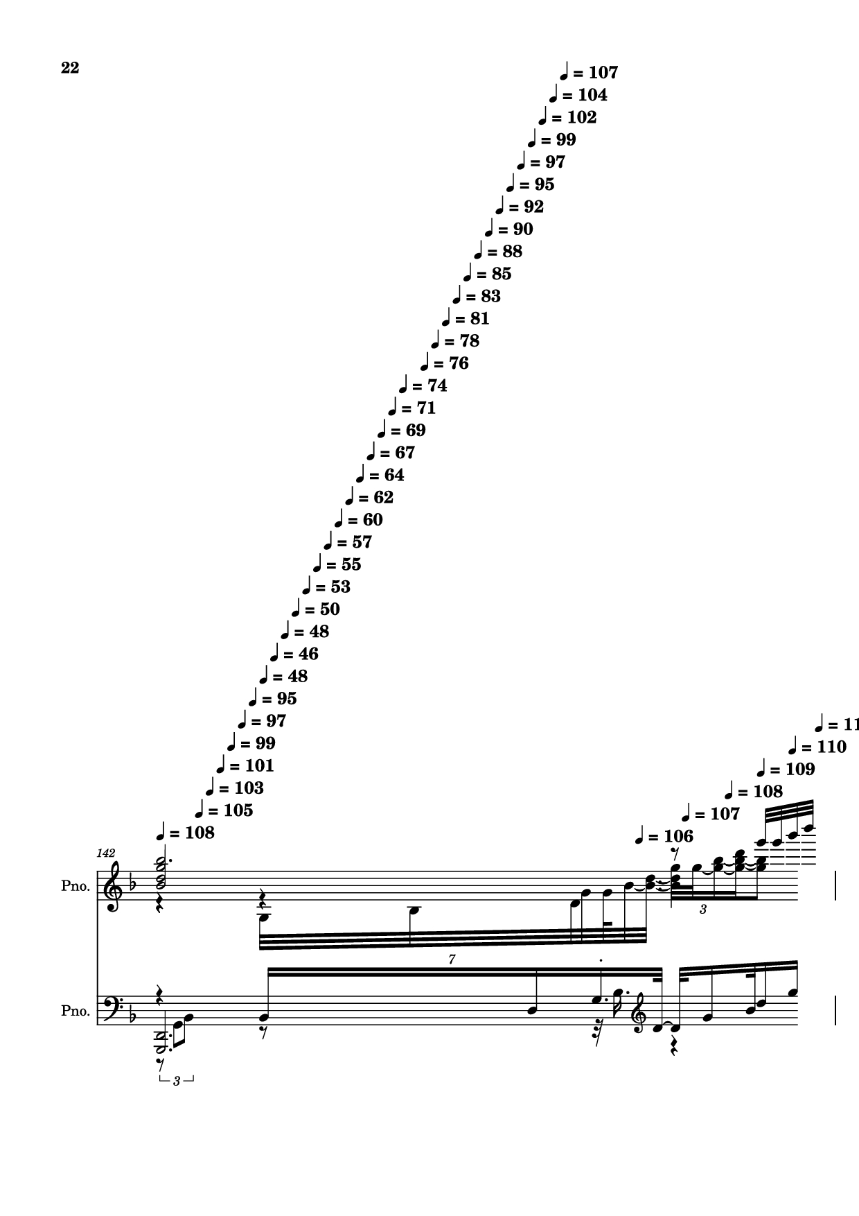 Page 22 of the piano sheet music PDF Piano – score-5bdfbd0626702694b8d652a63c658d6b Piano by Undefined