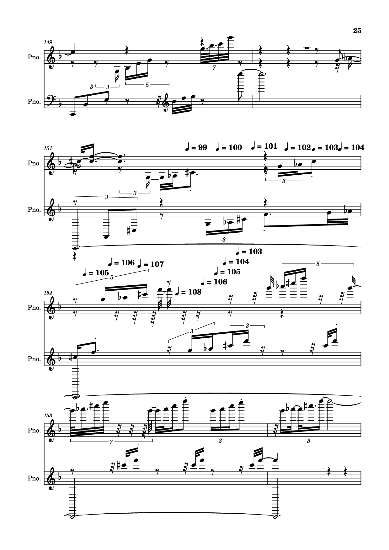 Page 25 of the piano sheet music PDF Piano – score-5bdfbd0626702694b8d652a63c658d6b Piano by Undefined