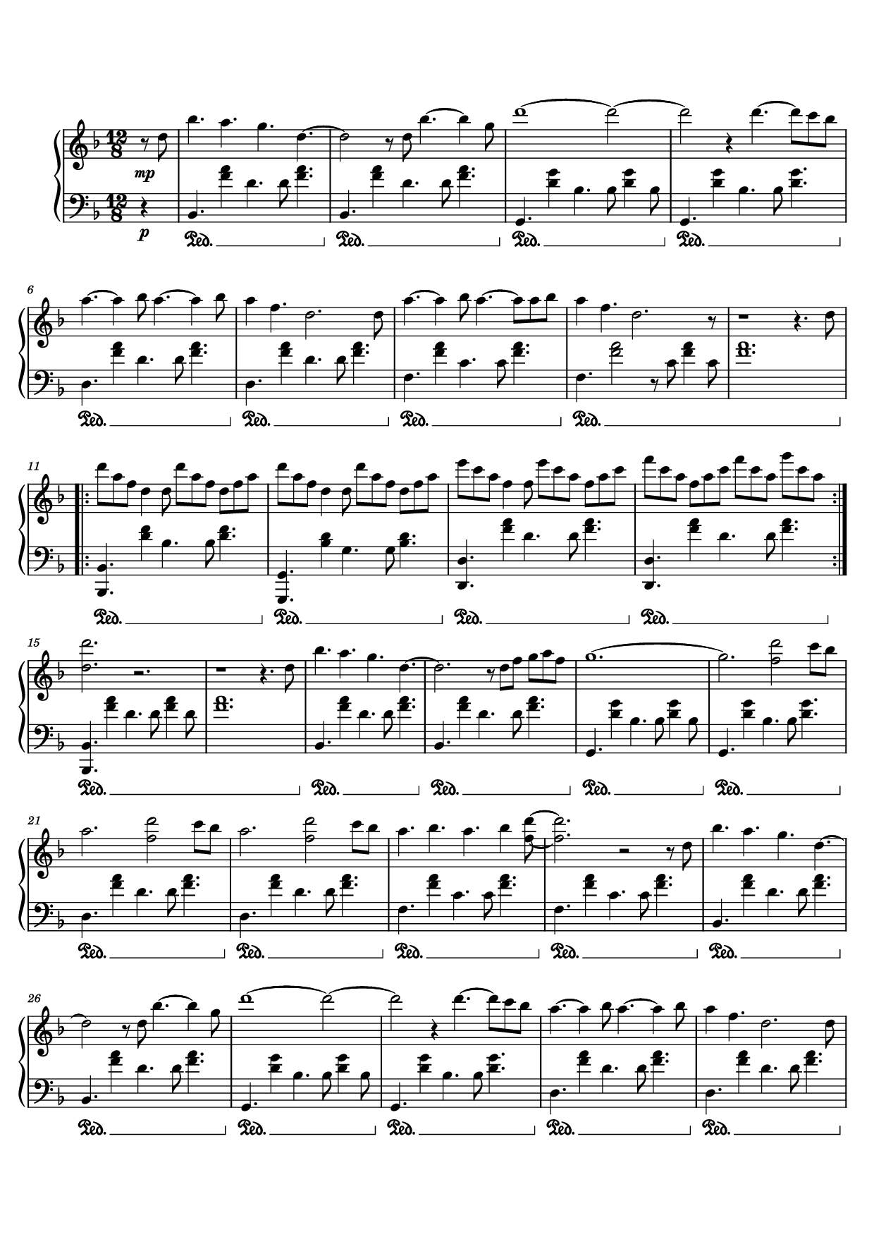 Page 1 of the piano sheet music PDF Piano – Idea 9 Piano by Gibran Alcocer