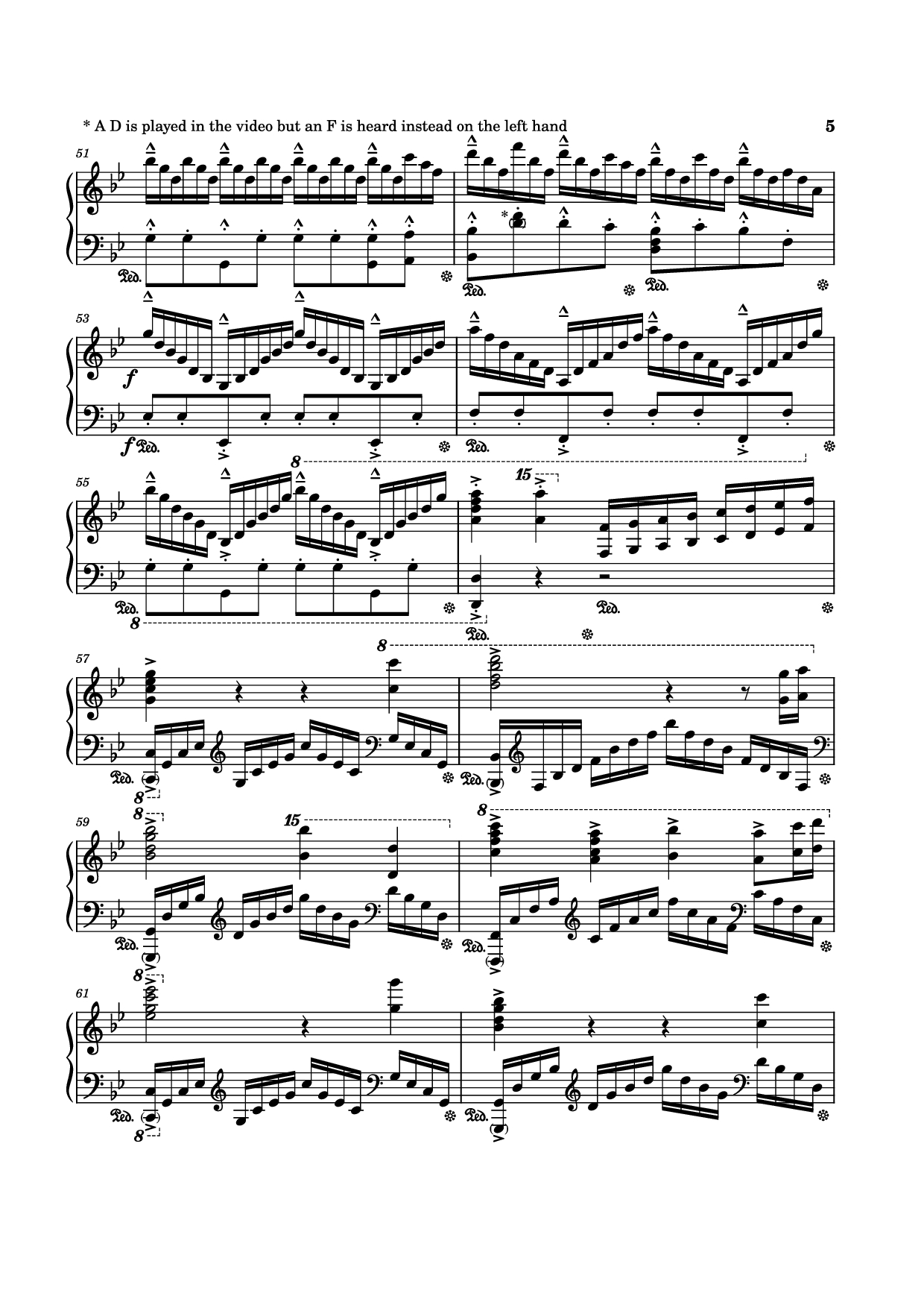Page 5 of the piano sheet music PDF Piano – Rain Piano by Composed by Tony Ann