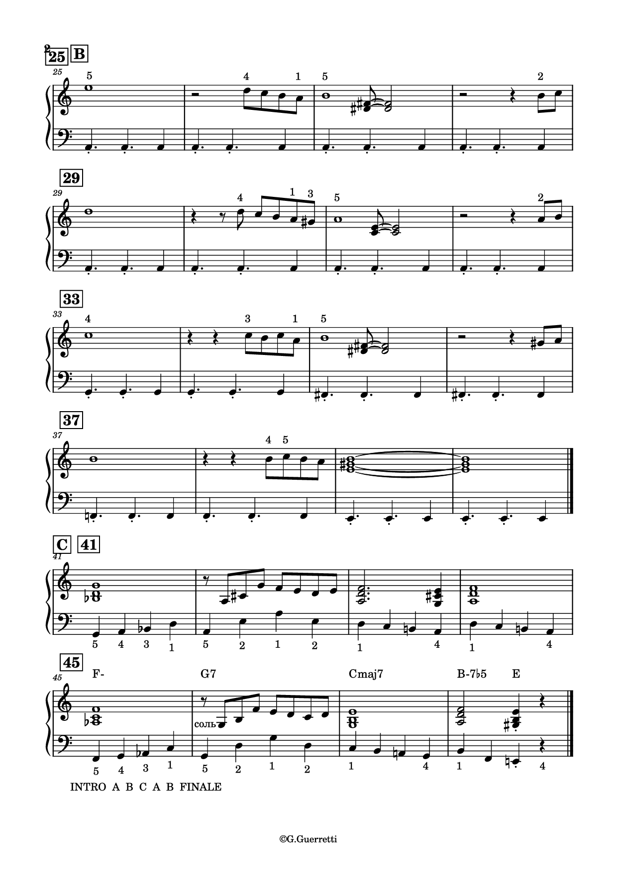 Page 2 of the piano sheet music PDF Piano – Libertango Piano Easy by Astor Piazzolla