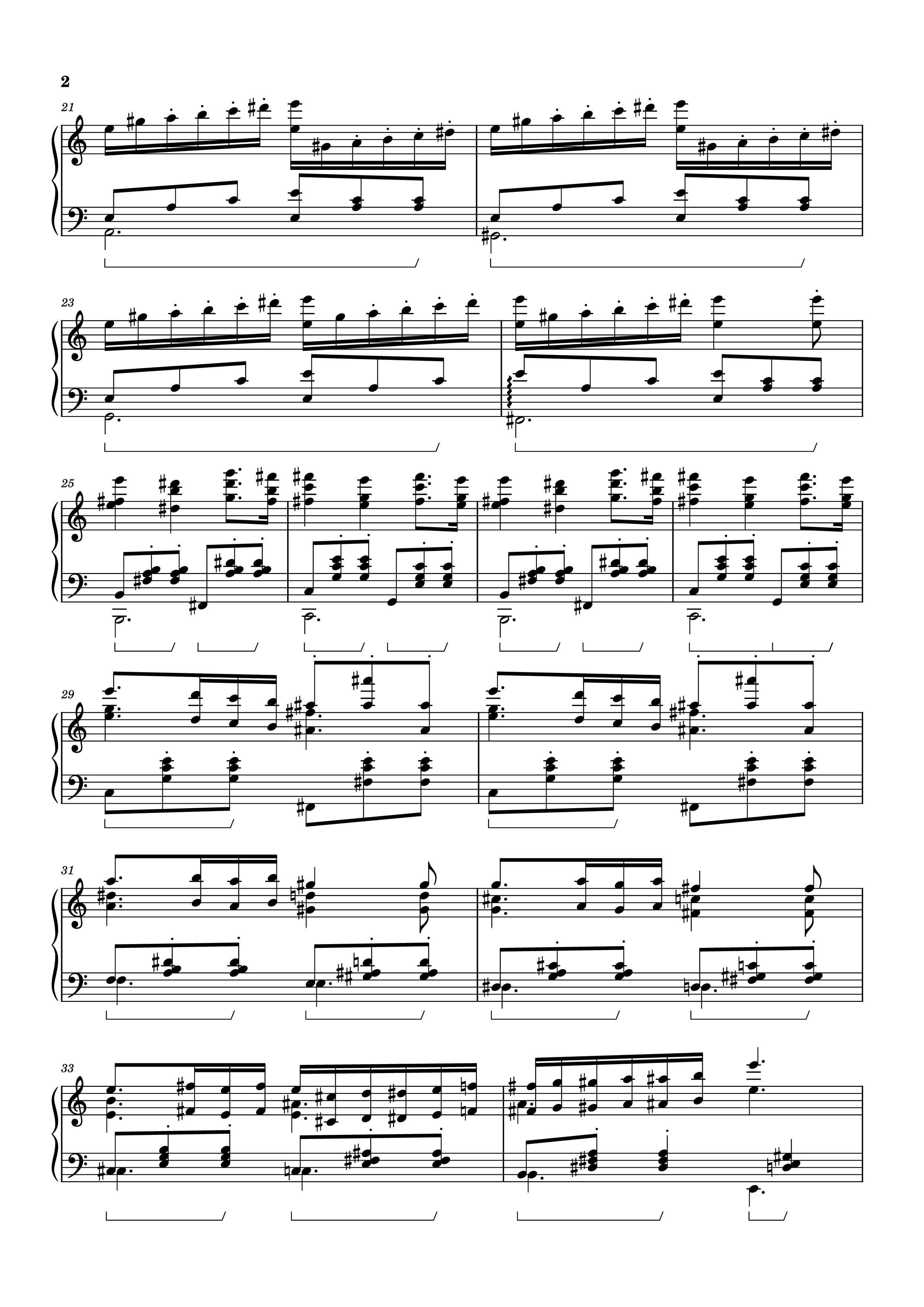 Page 2 of the piano sheet music PDF – Waltz from Masquerade Piano by Khachaturian Trio