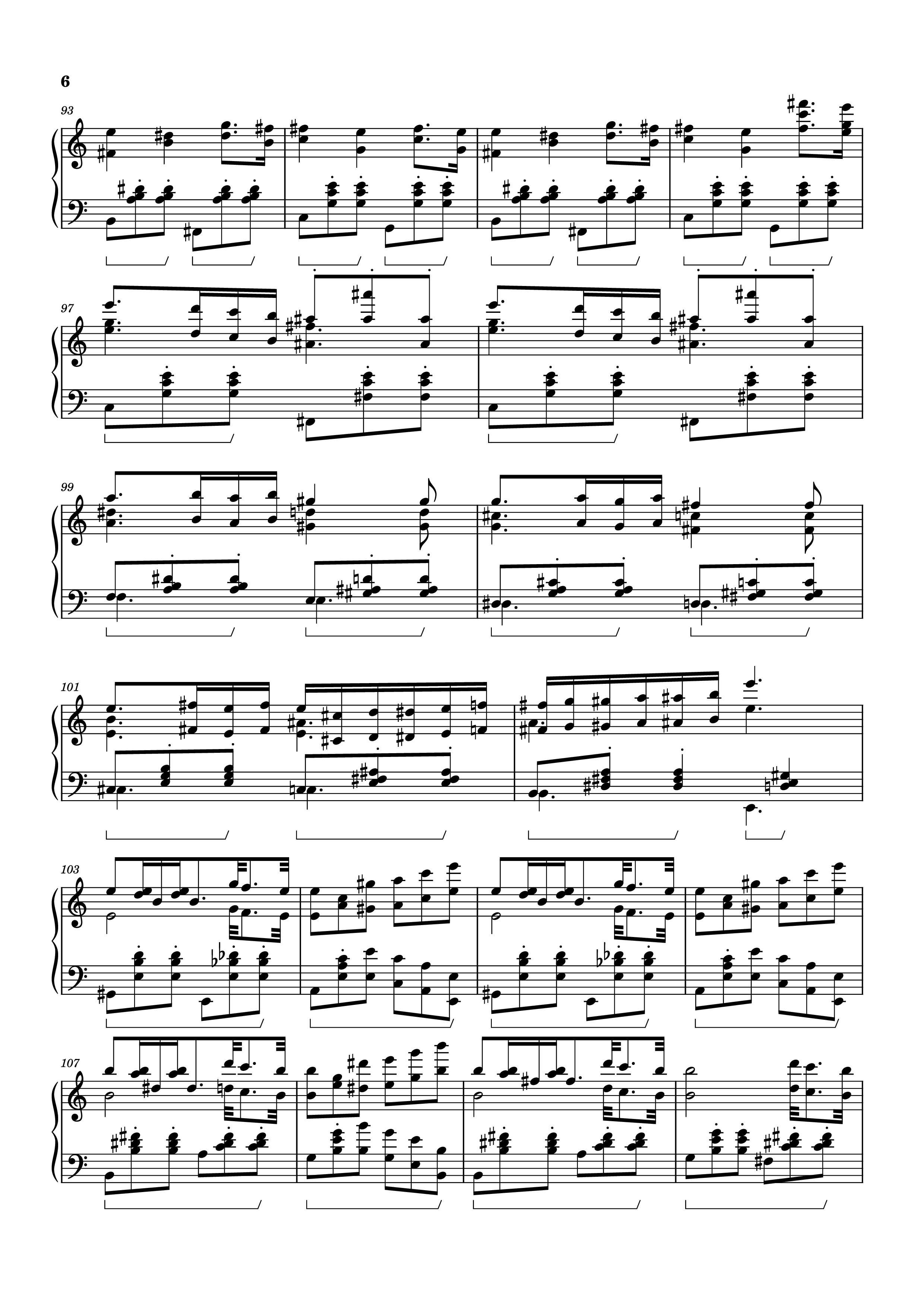 Page 6 of the piano sheet music PDF – Waltz from Masquerade Piano by Khachaturian Trio