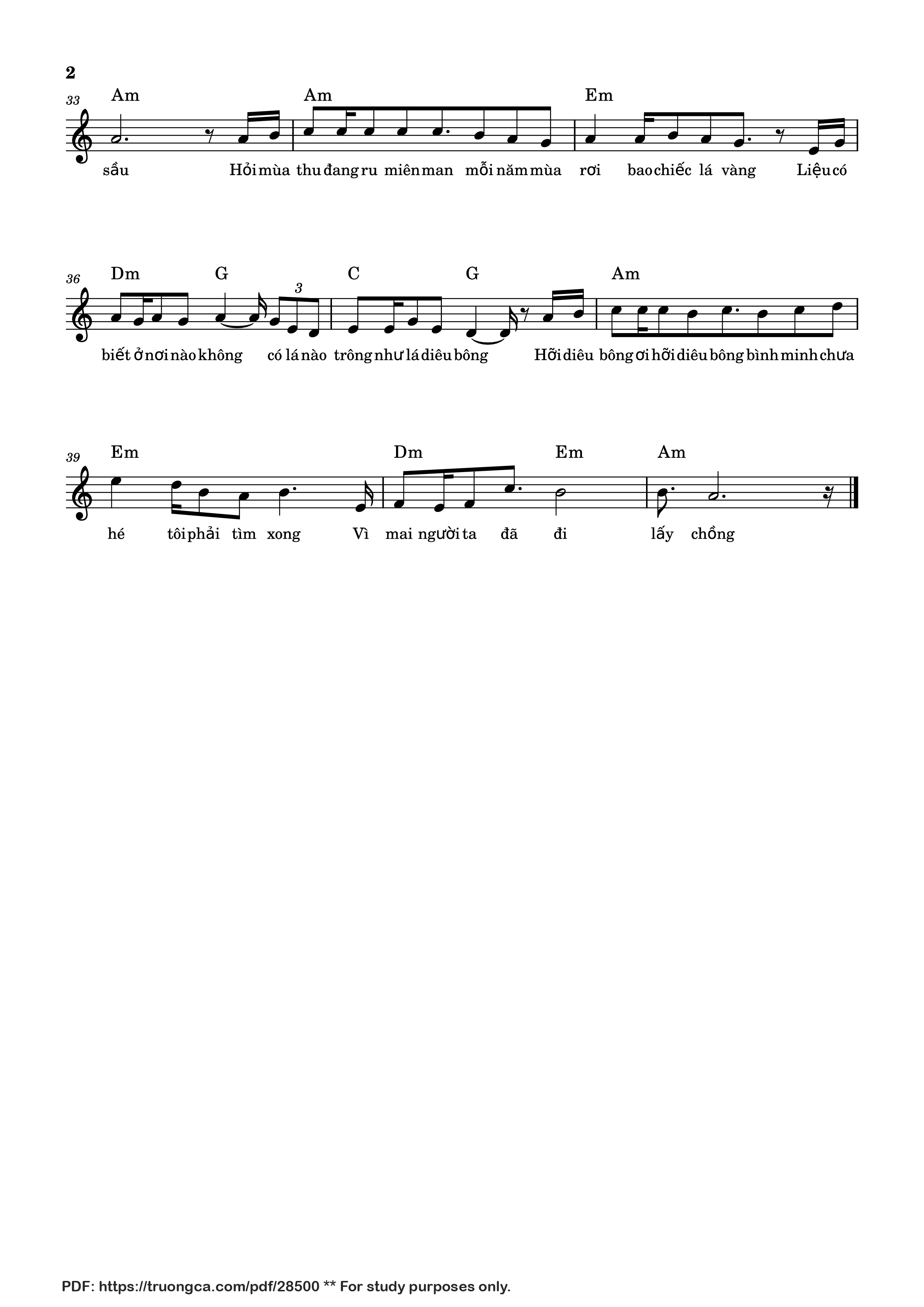 Page 2 of the piano sheet music PDF – Ngày mai người ta lấy chồng by Thành Đạt