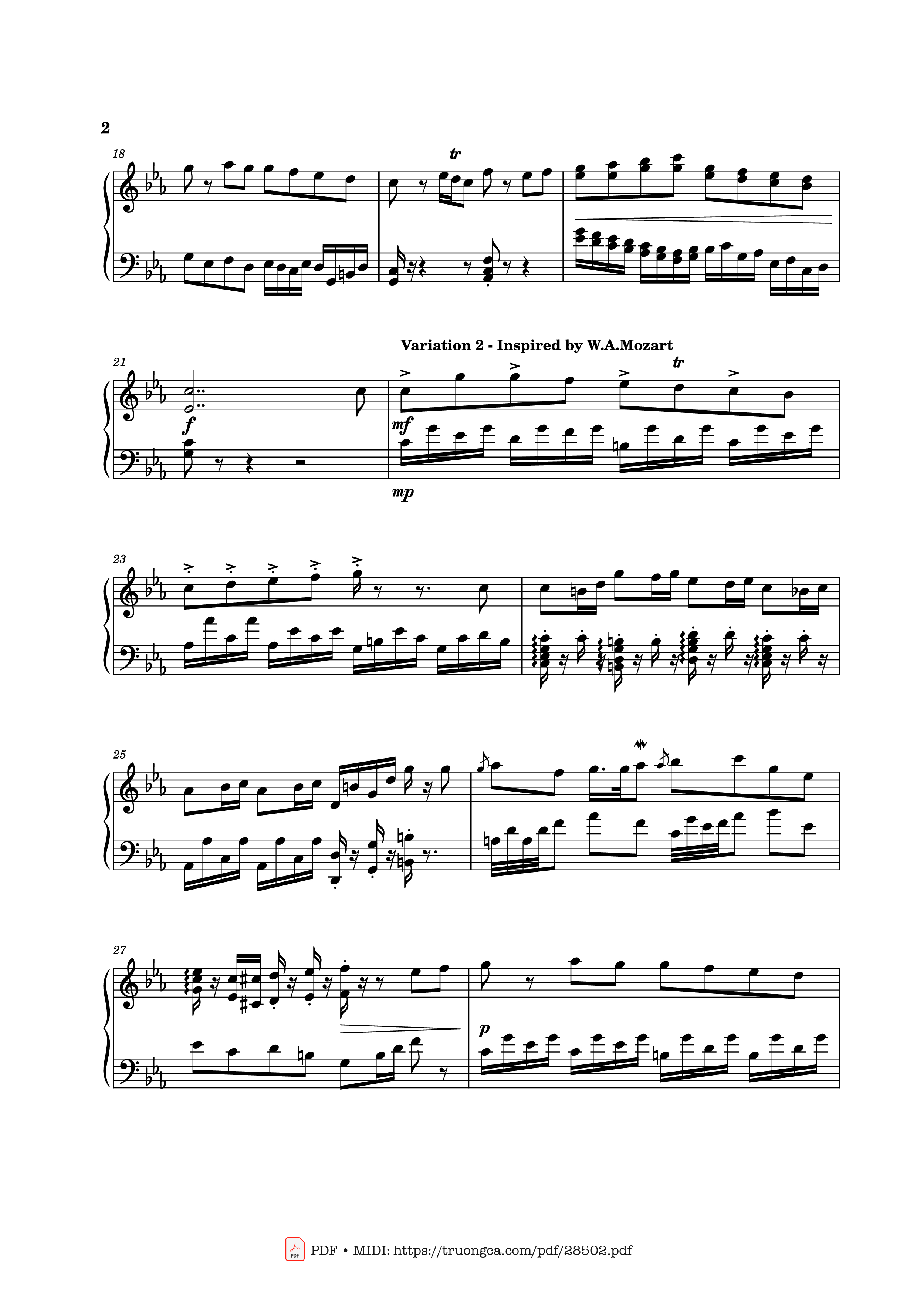 Page 2 of the piano sheet music PDF Piano – God Rest Ye Merry Gentlemen Piano by Richard Pogoson