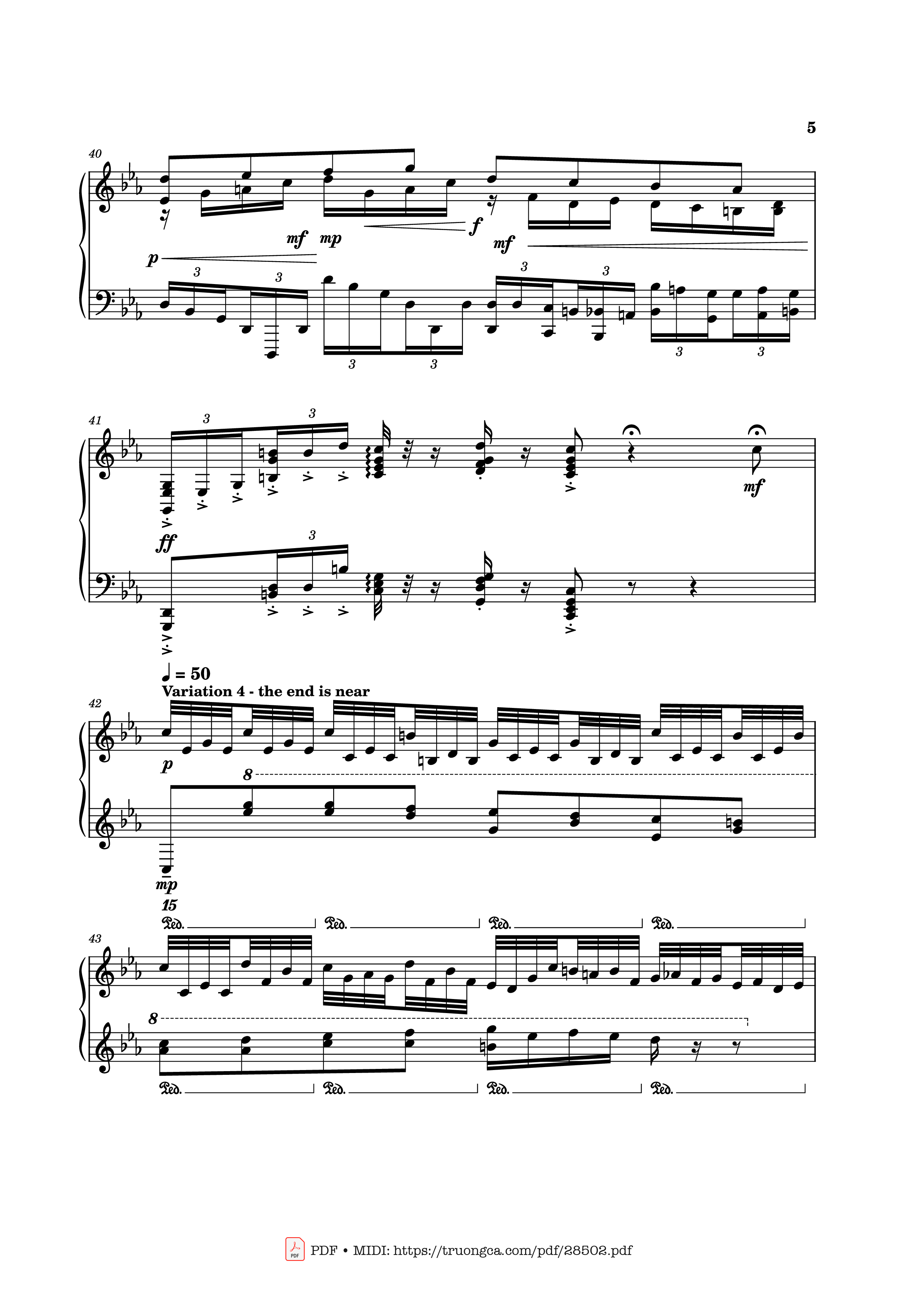 Page 5 of the piano sheet music PDF Piano – God Rest Ye Merry Gentlemen Piano by Richard Pogoson