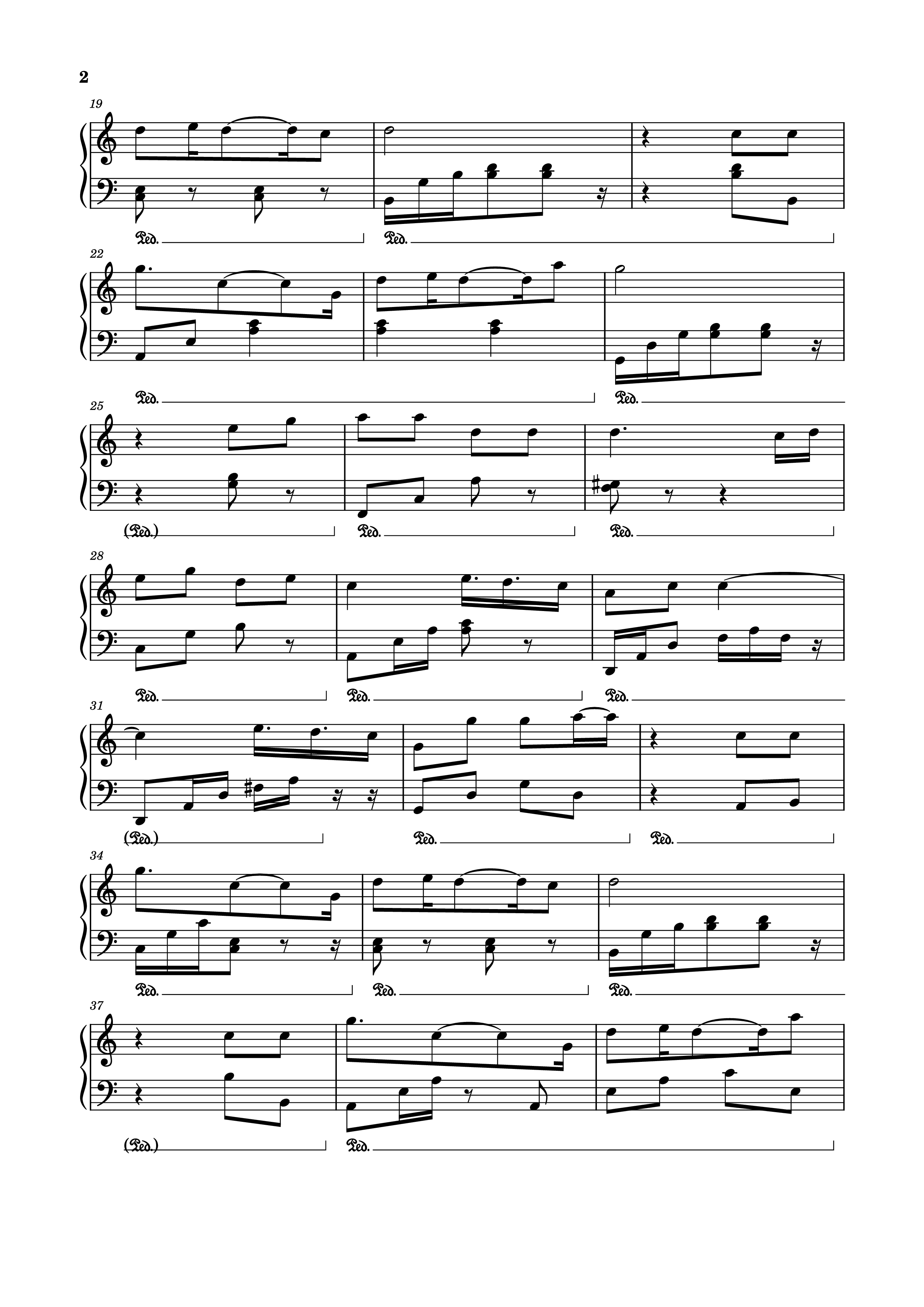 Page 2 of the piano sheet music PDF Piano – Phép màu Piano by MAYDAYs