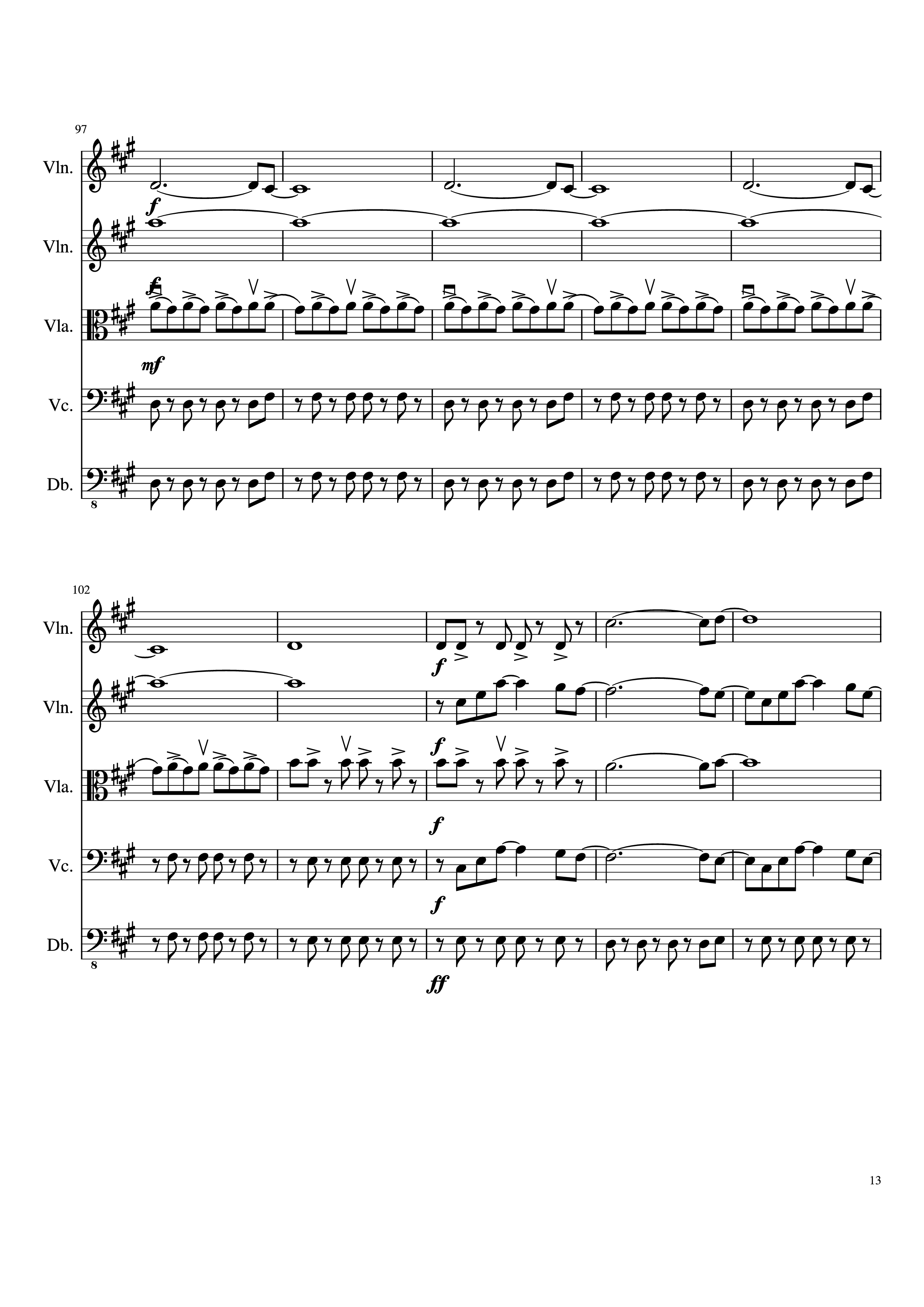 Page 13 of the piano sheet music PDF – Viva la Vida Violin by Oreboy