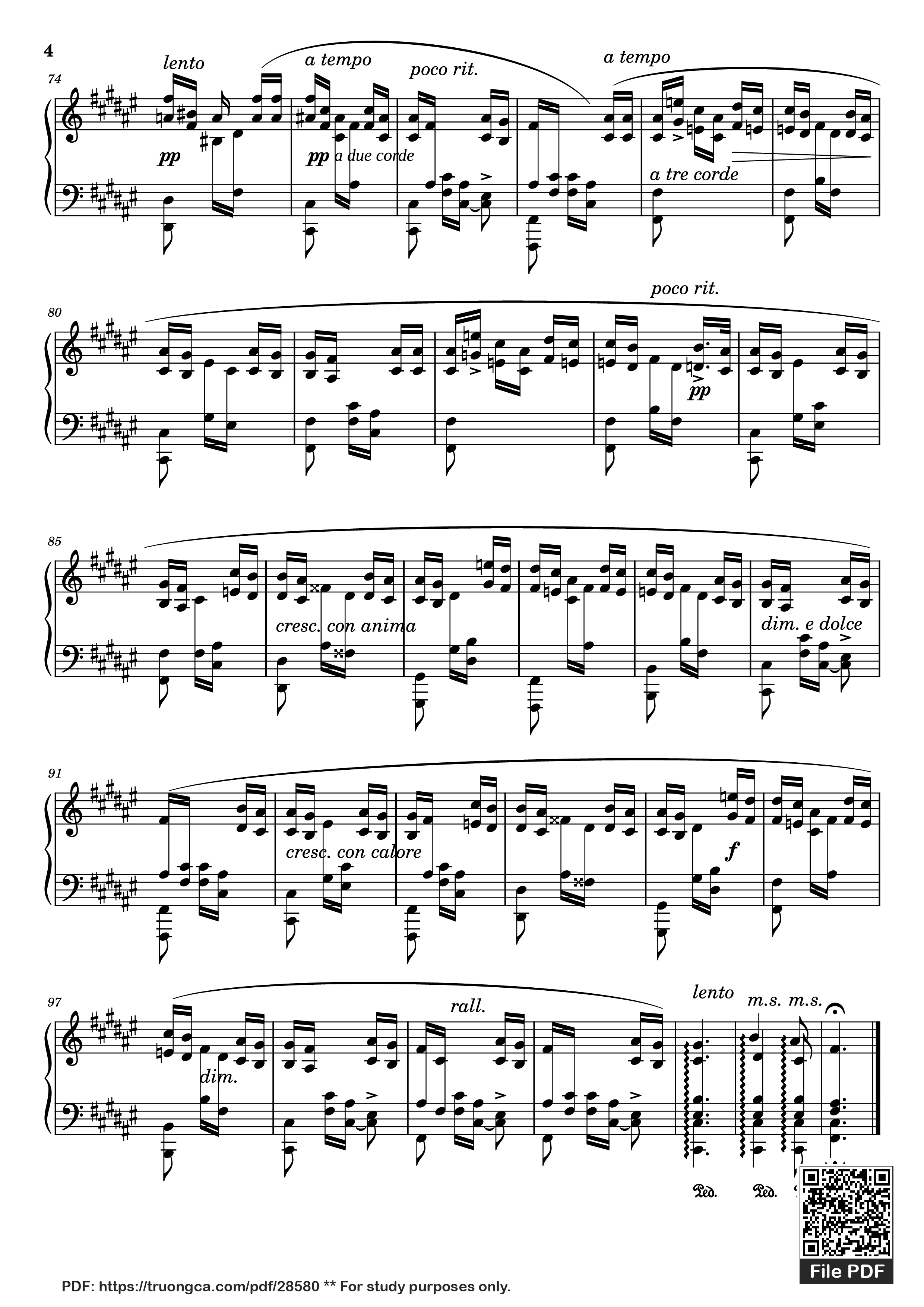 Page 4 of the piano sheet music PDF Piano – Étude Caractéristique No. 6 in F♯ Major by Adolf von Henselt