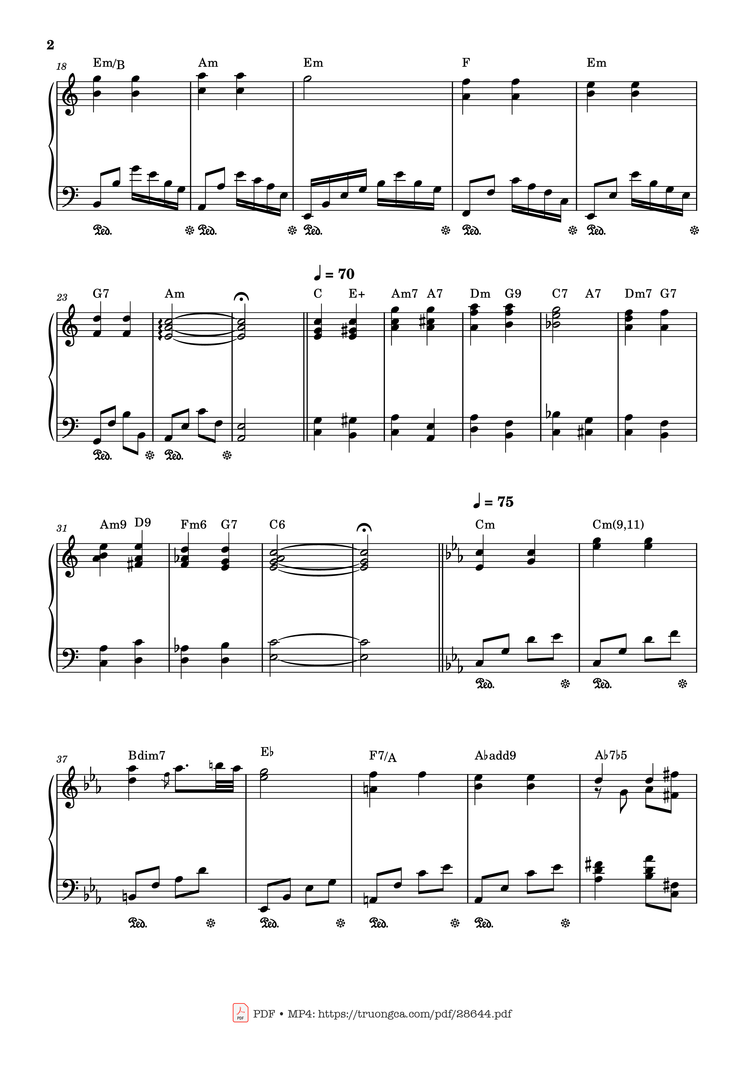 Page 2 of the piano sheet music PDF Piano – Twinkle Twinkle Little Star by Jane Taylor