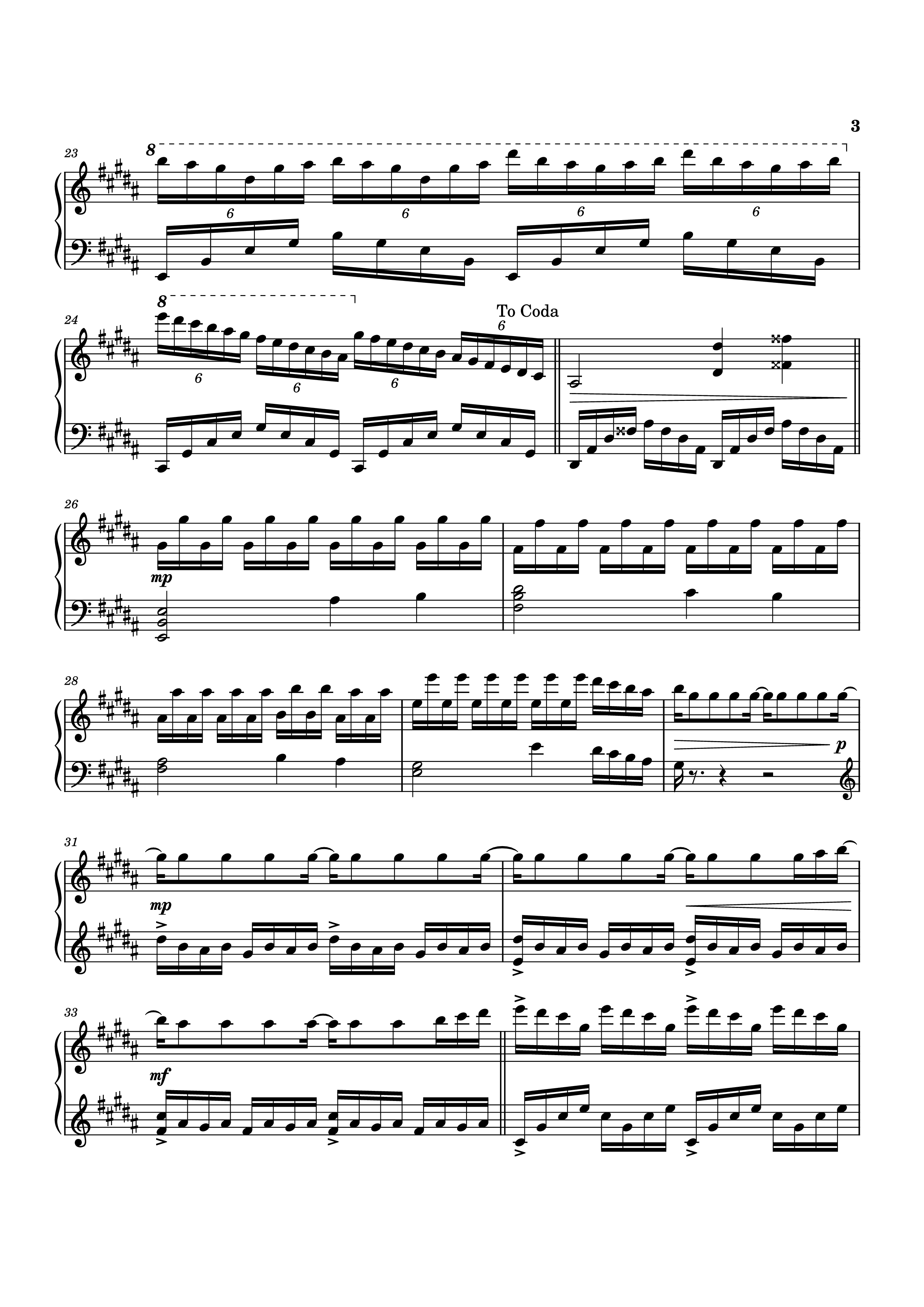 Page 3 of the piano sheet music PDF Piano – PULSE Piano by Tony Ann