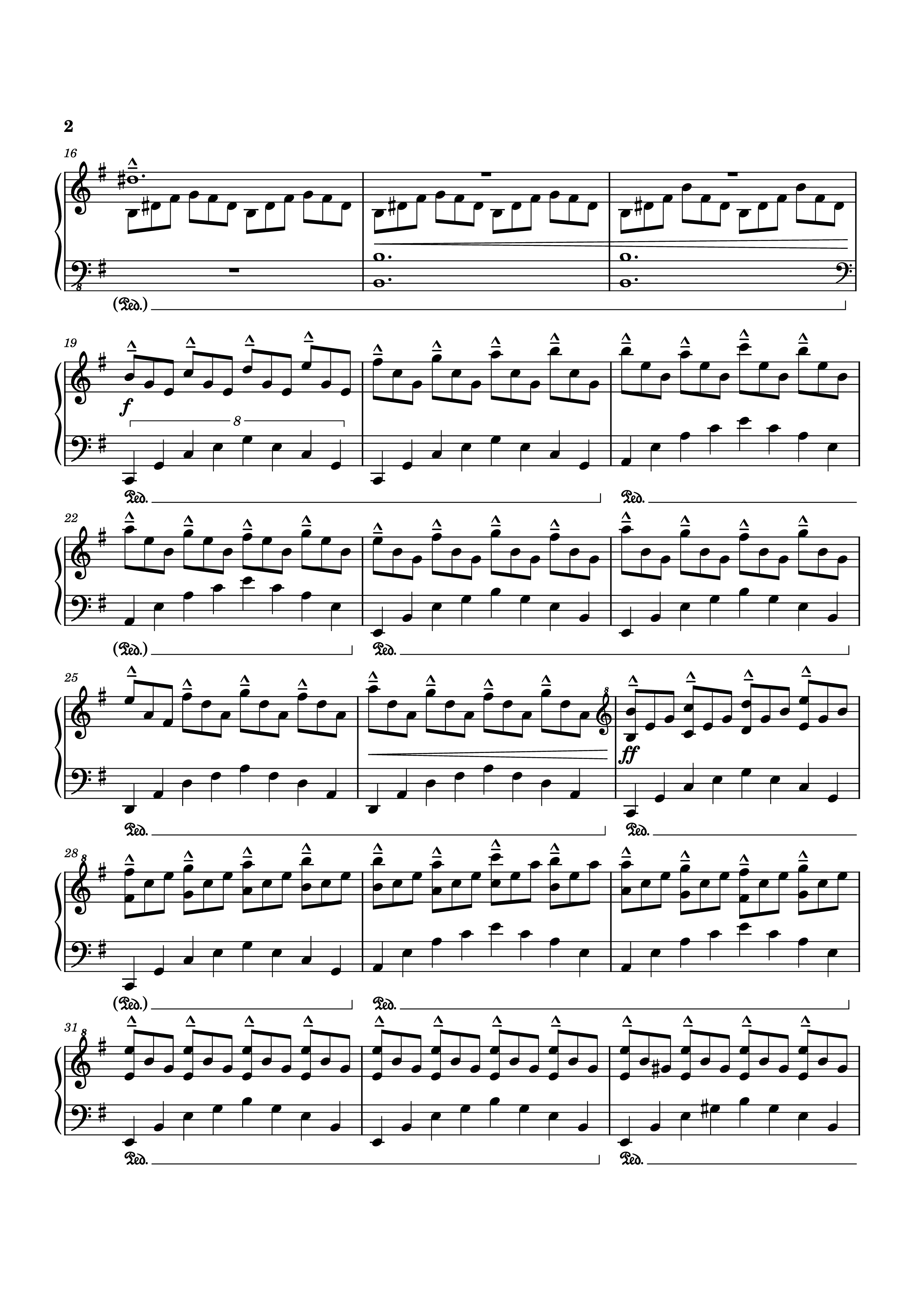 Page 2 of the piano sheet music PDF Piano – Time Piano by Tony Ann
